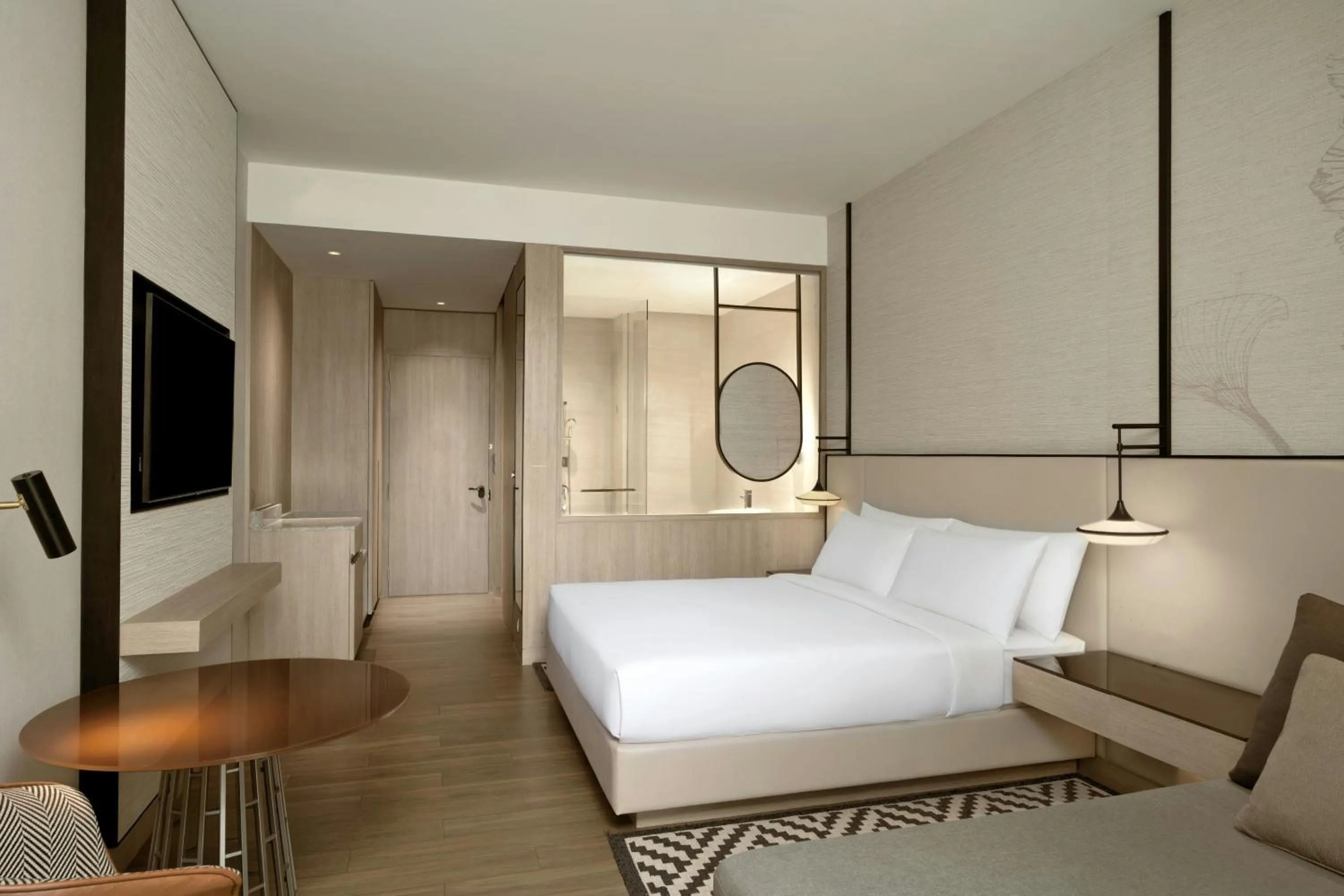 Photo of the whole room, Bed in Courtyard by Marriott Bangkok Suvarnabhumi Airport