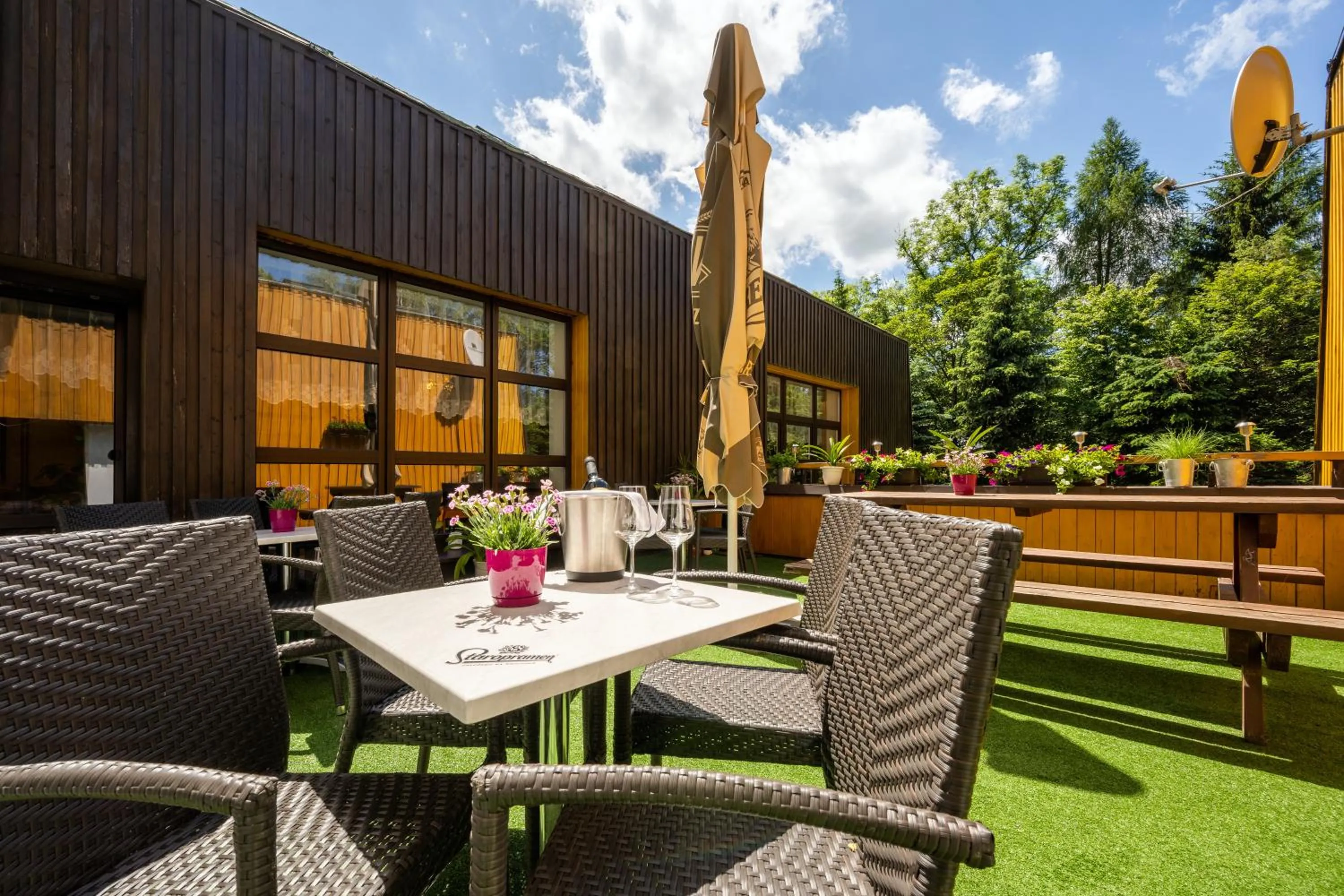 Balcony/Terrace in Horský Hotel Jelínek