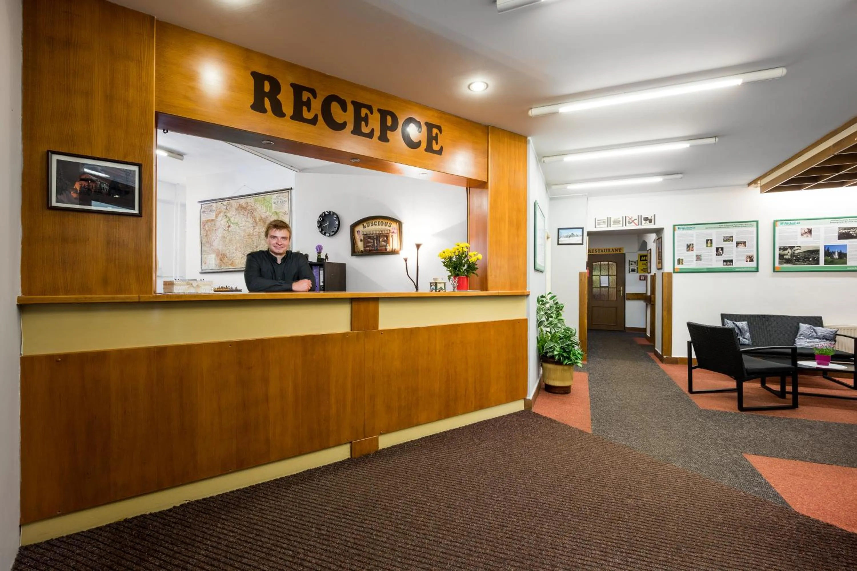 Lobby or reception in Horský Hotel Jelínek