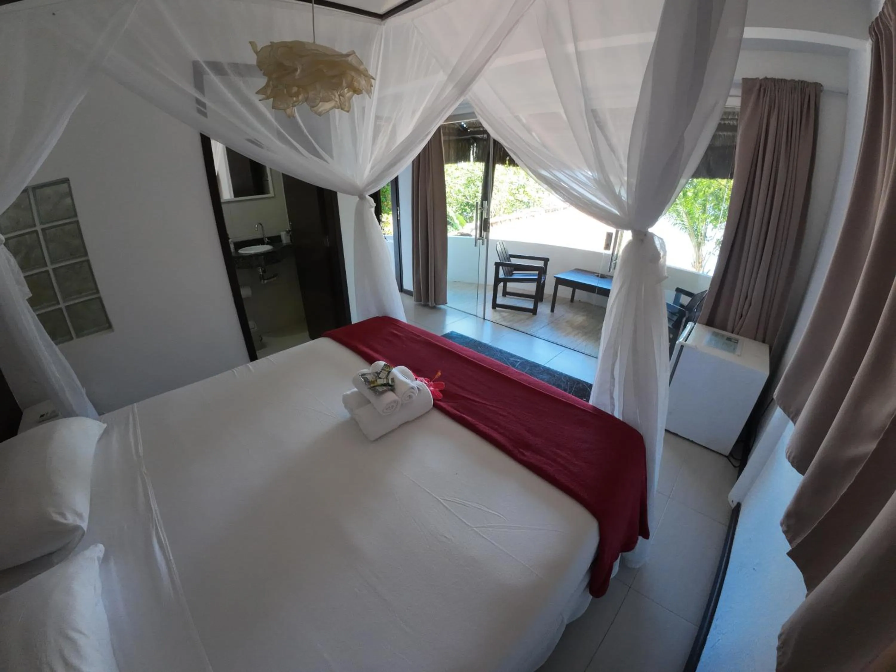 Bed in Pousada Ponta Das Pedras