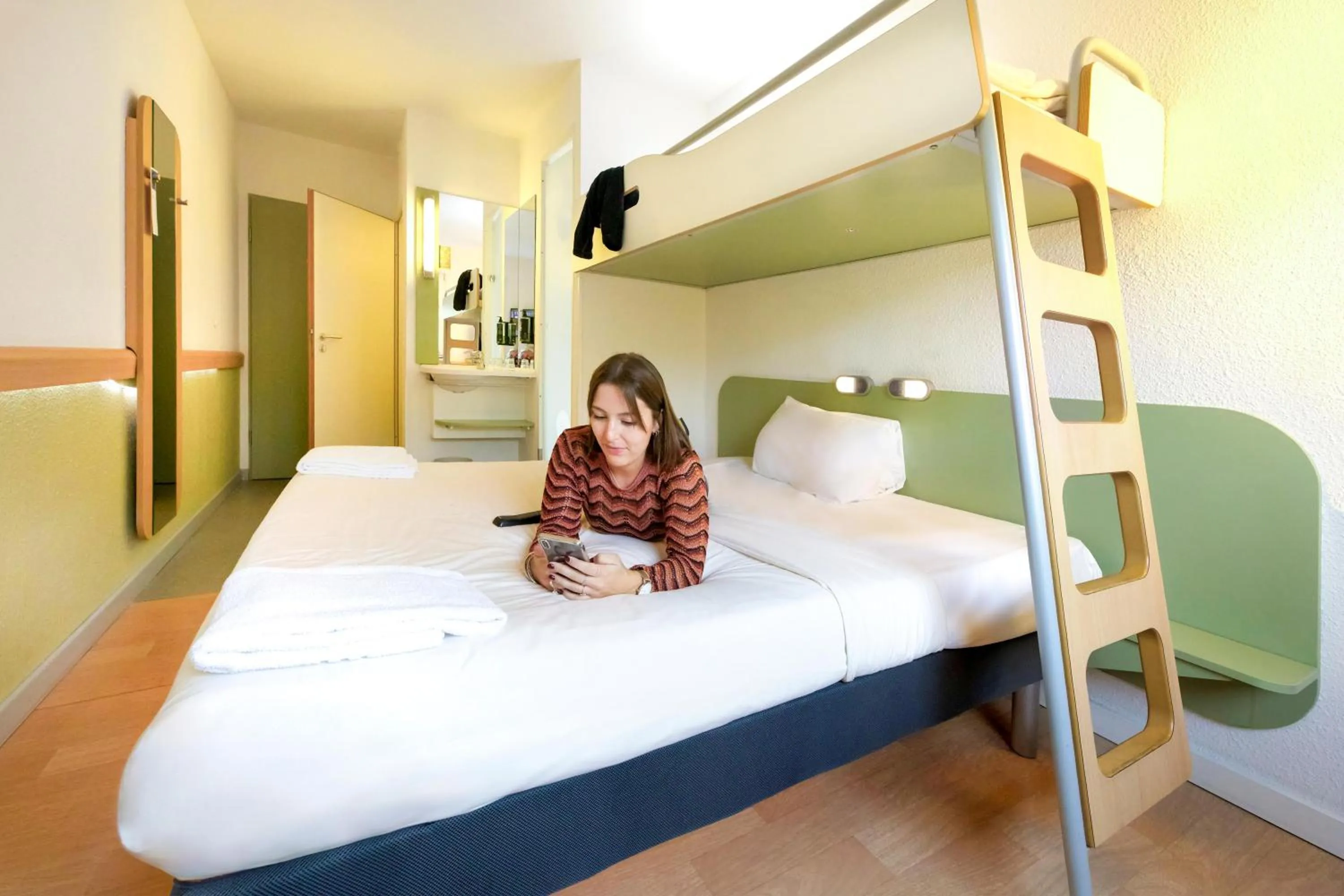 Bed in Ibis budget Berlin Potsdamer Platz