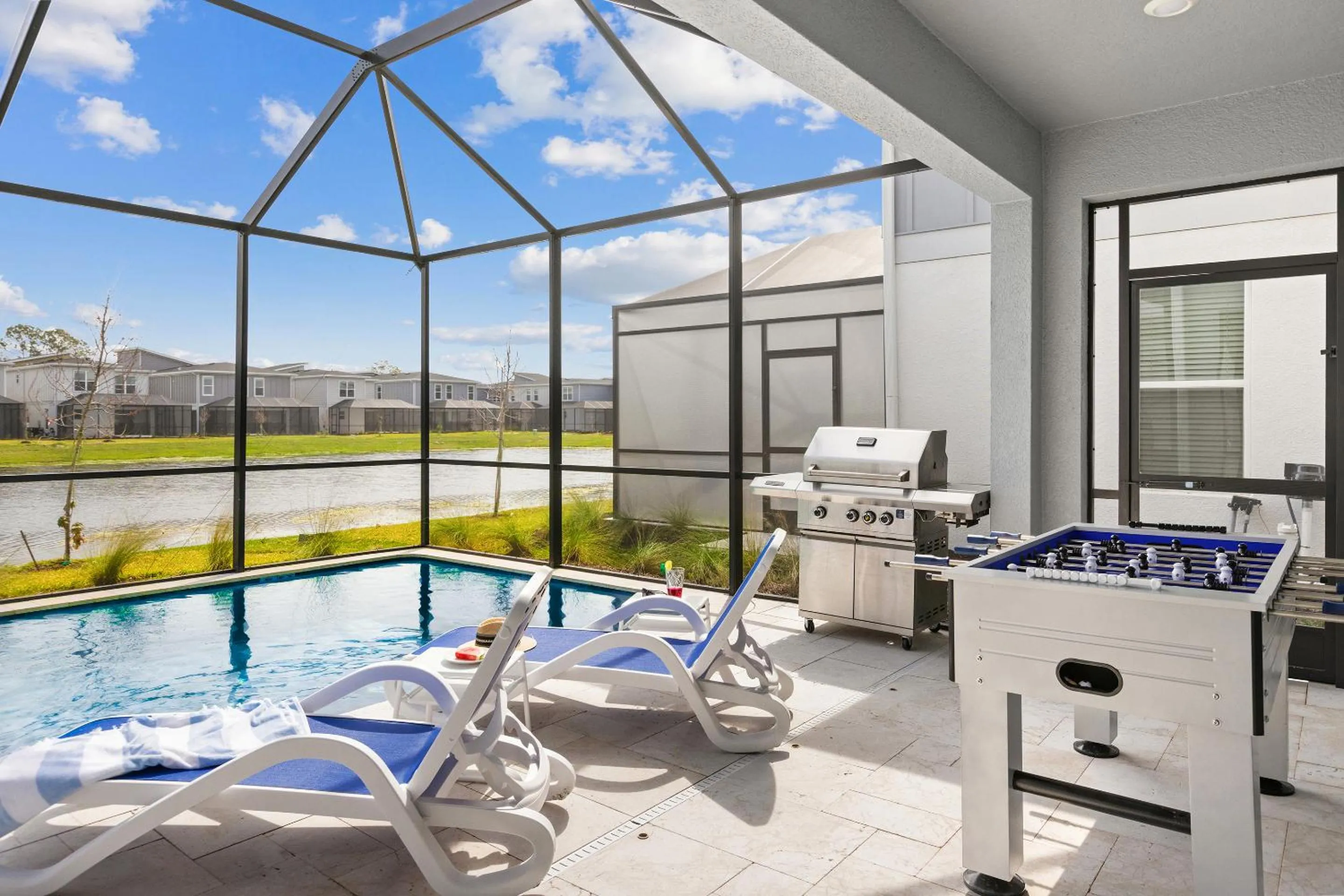 BBQ facilities in Villatel Orlando Resort