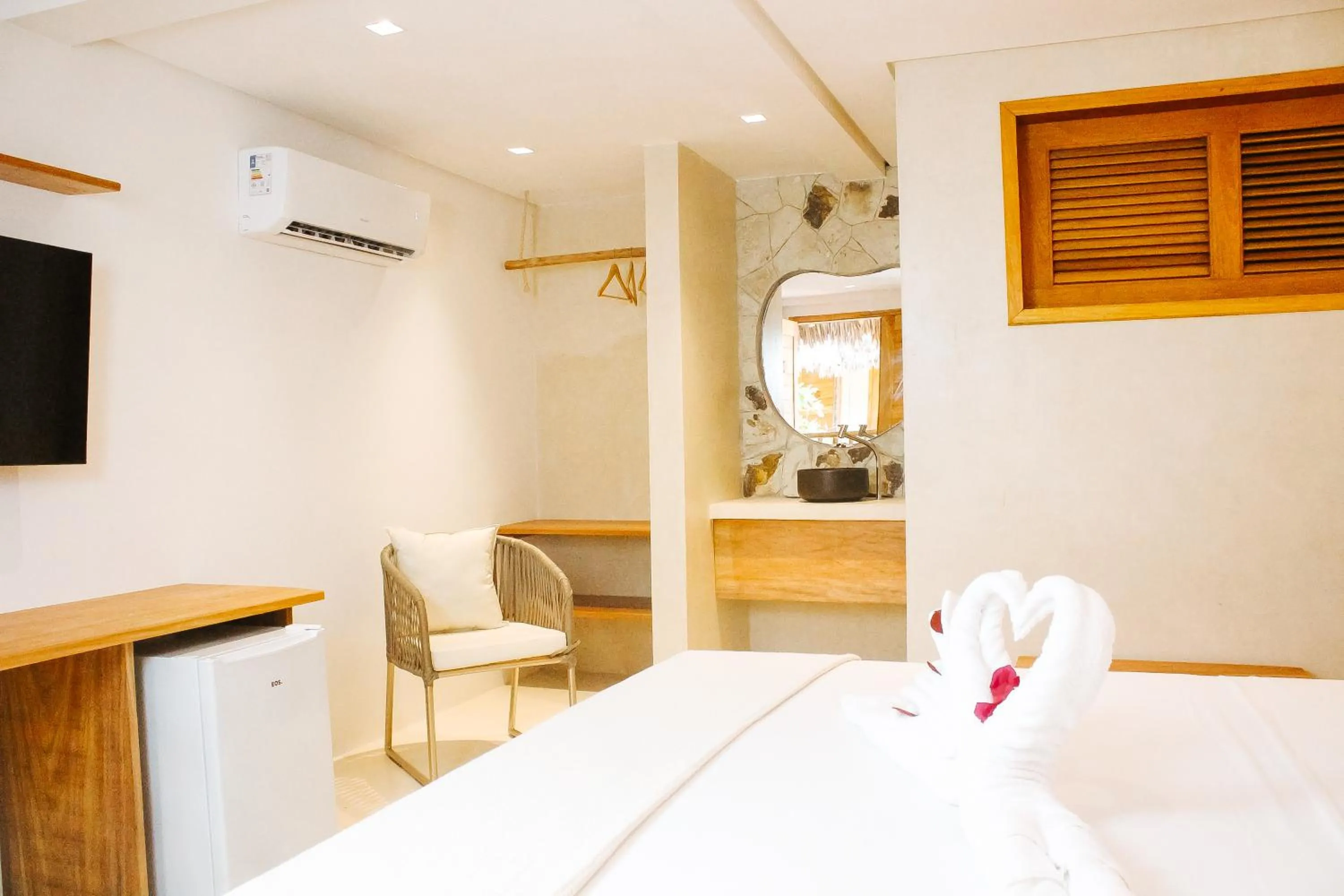 Bed in Pousada Vila de Pedra