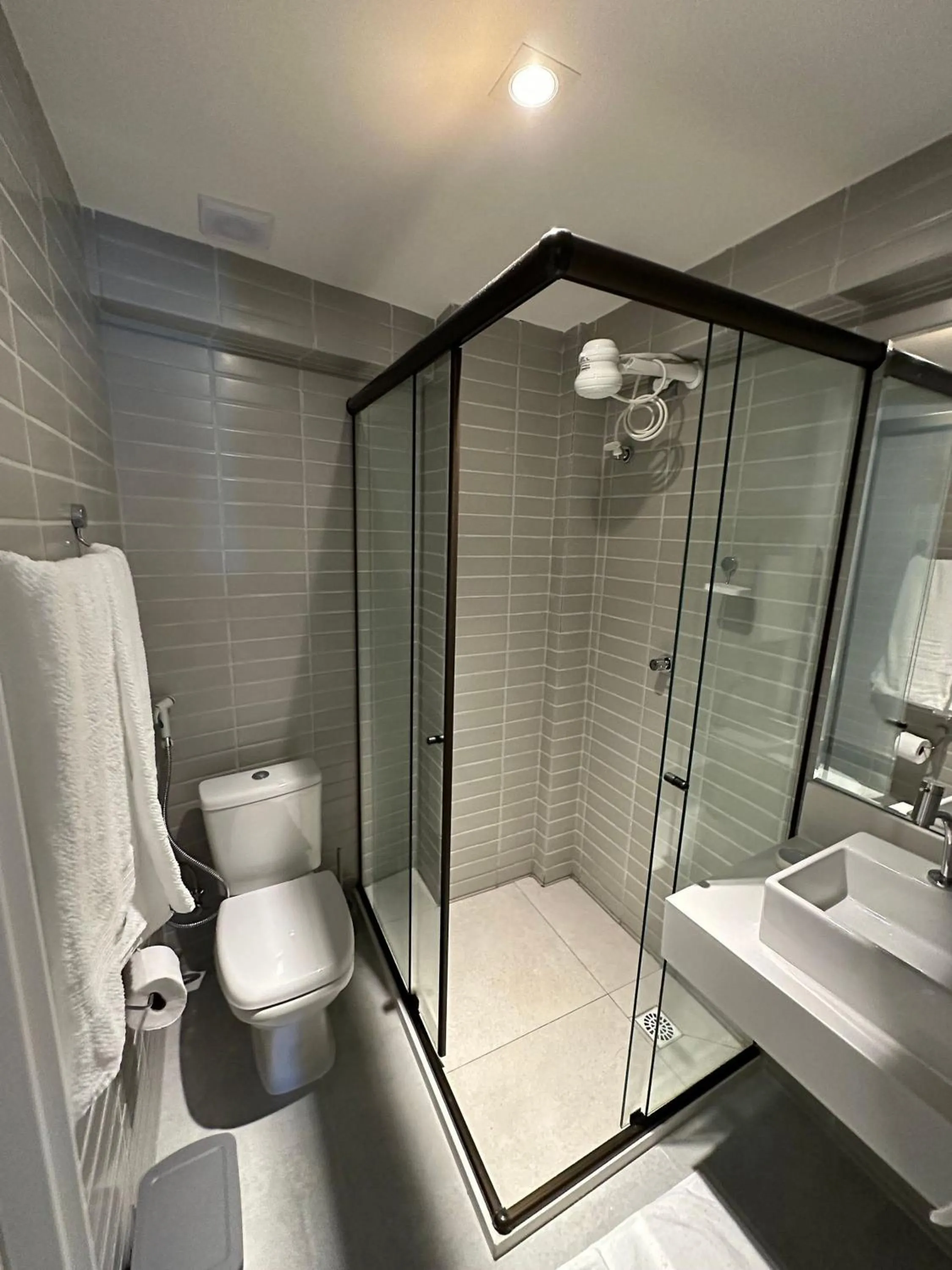 Toilet in Flat beira-mar no Arpoar suítes