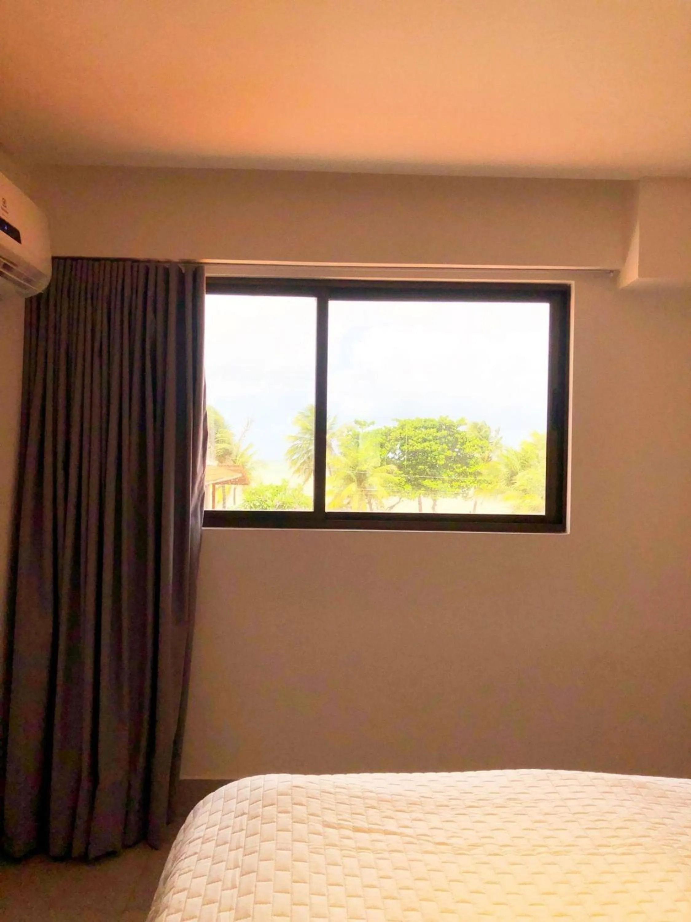 Bed in Flat beira-mar no Arpoar suítes