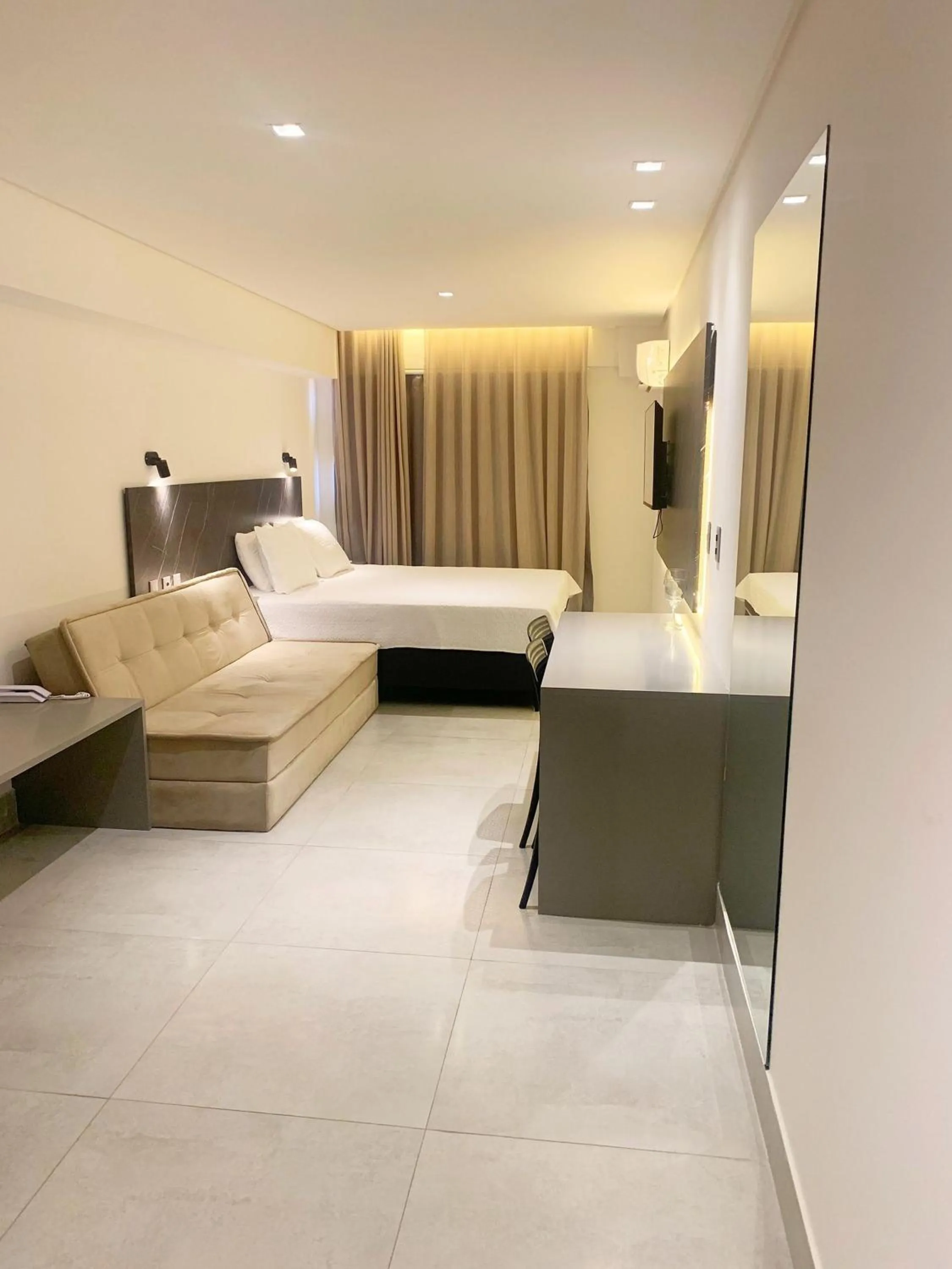 Bed in Flat beira-mar no Arpoar suítes