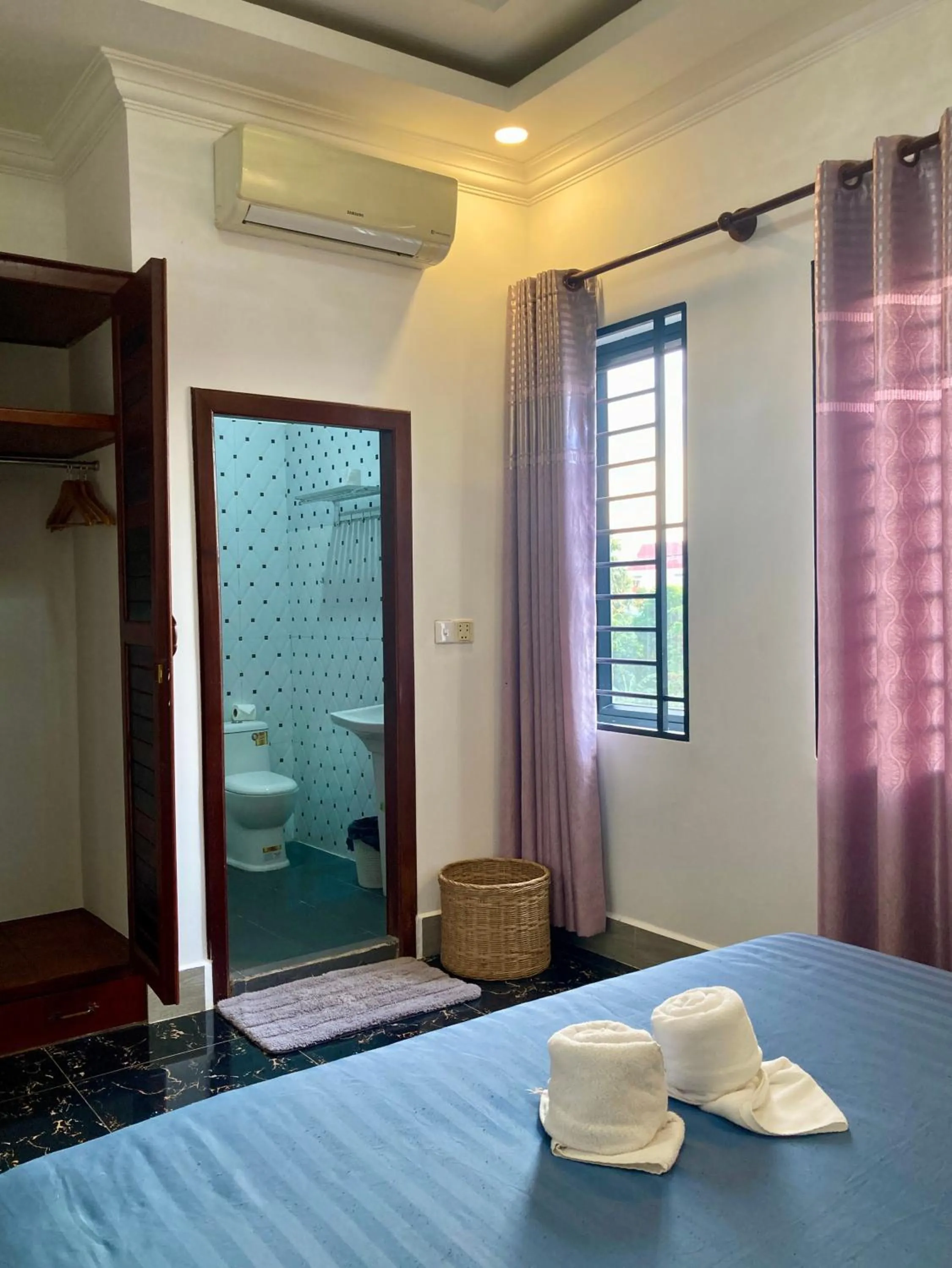 Bed in Lotus Haven Villa