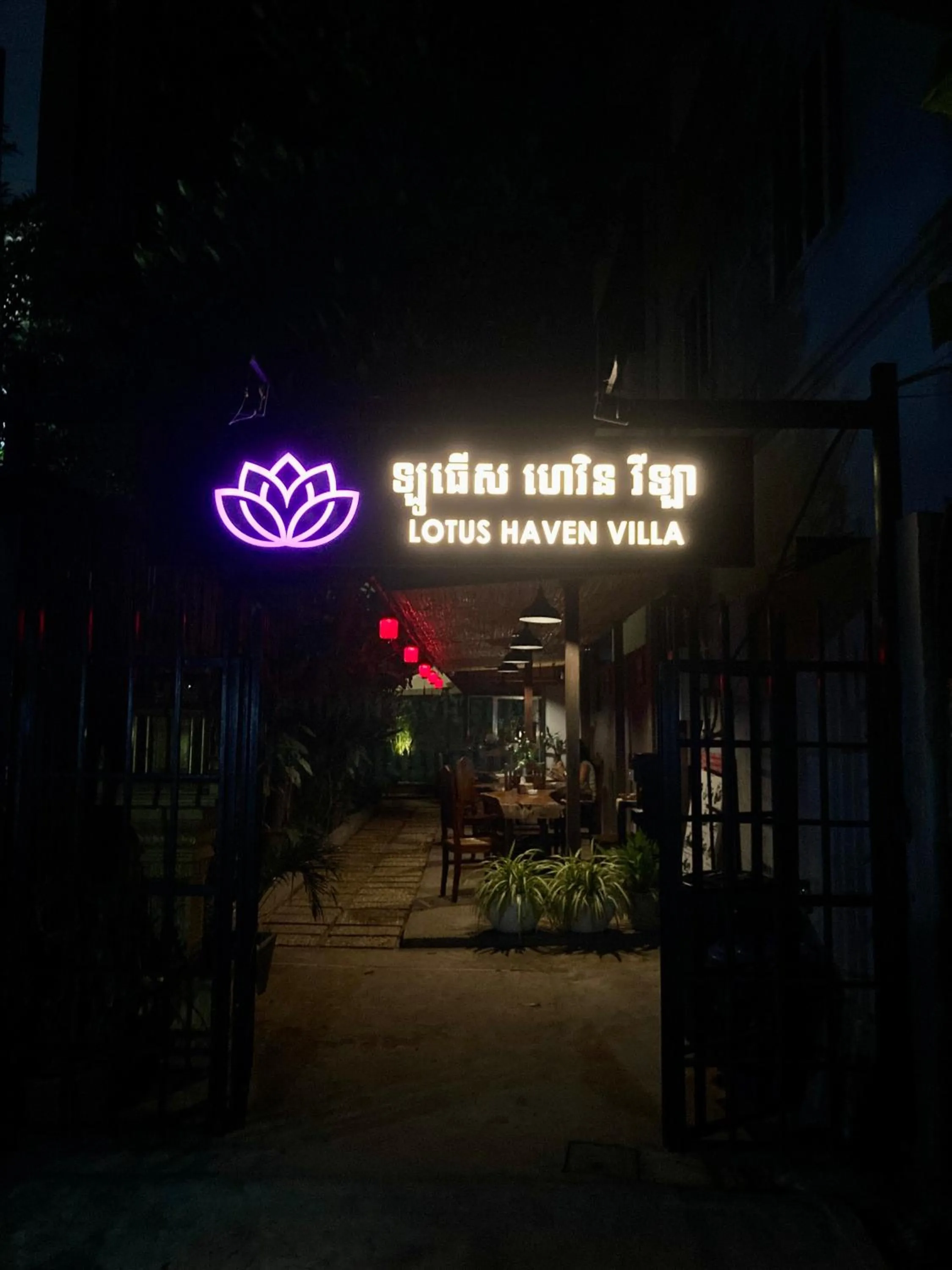 Night in Lotus Haven Villa