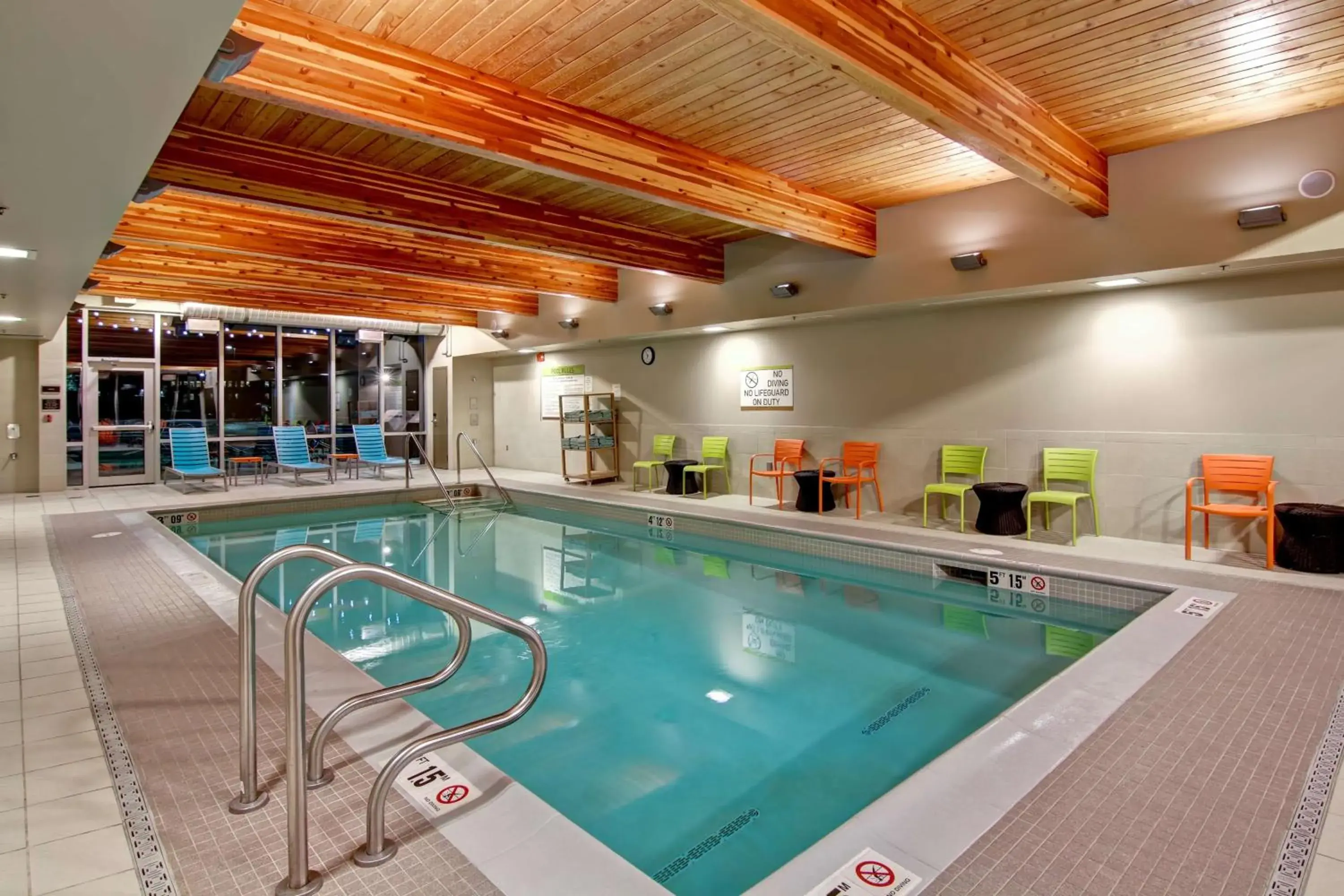 Pool view in Home2 Suites by Hilton West Edmonton Pool view in Home2 Suites by Hilton West Edmonton