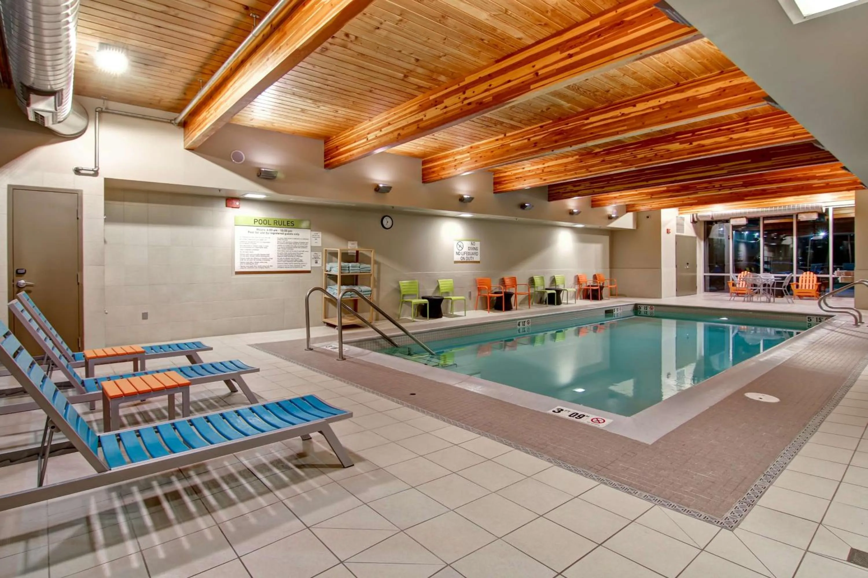 Pool view in Home2 Suites by Hilton West Edmonton