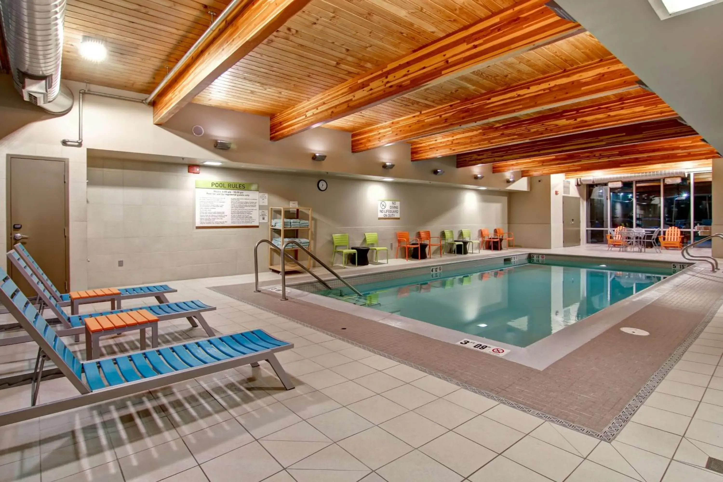 Pool view in Home2 Suites by Hilton West Edmonton Pool view in Home2 Suites by Hilton West Edmonton