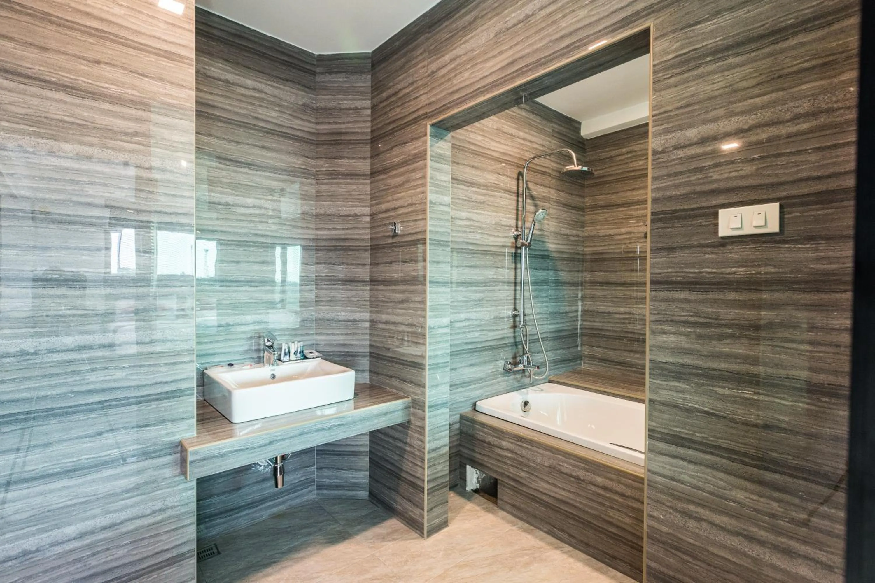 Shower in SOHO Boutique Hotel