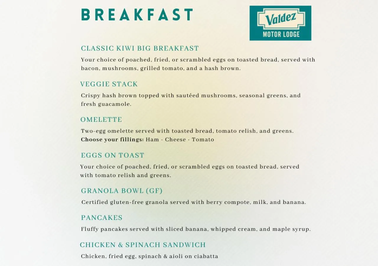 Breakfast in Valdez Motor Lodge