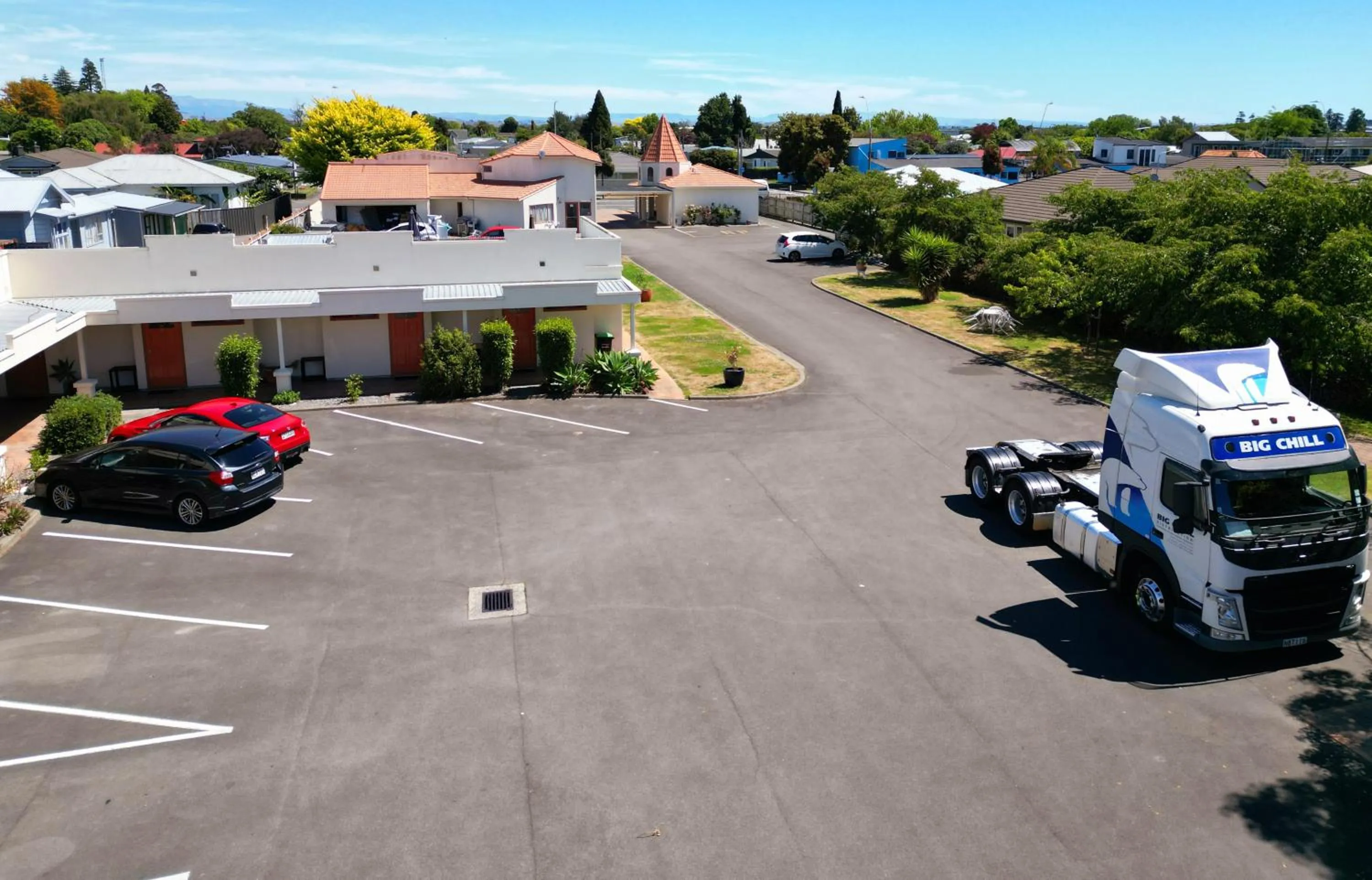 Bird's eye view in Valdez Motor Lodge