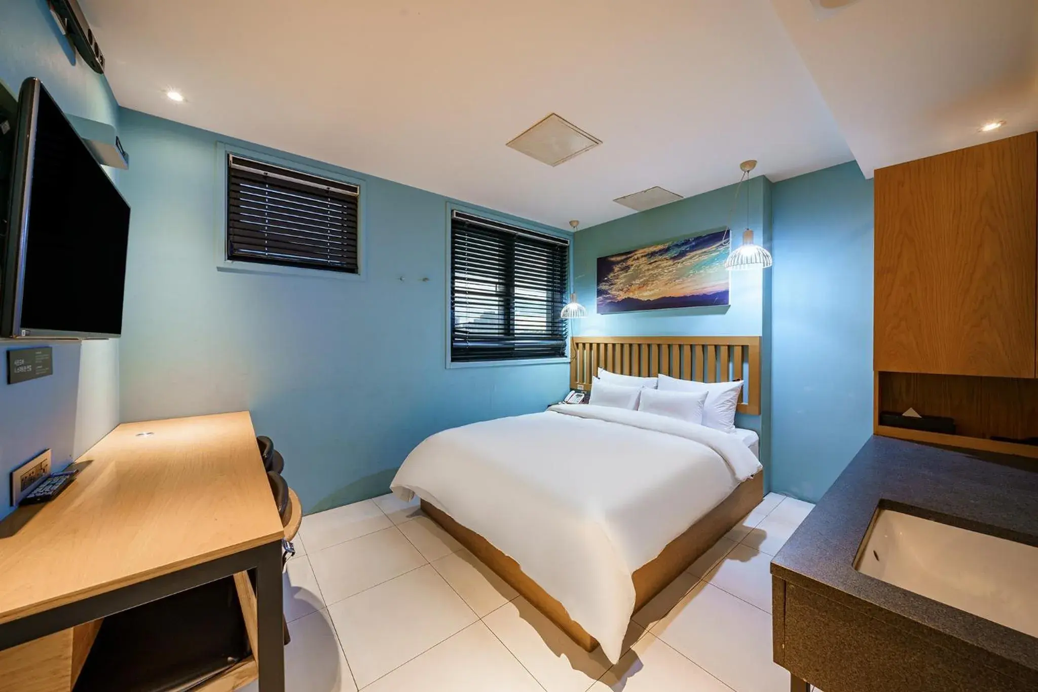 Bed in H-AVENUE Hotel Yeoksam Bed in H-AVENUE Hotel Yeoksam