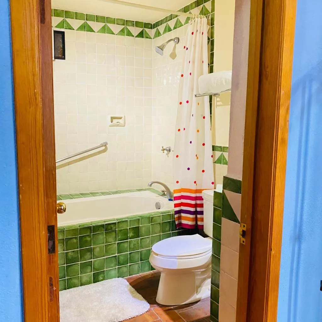 Shower in Hotel Antigua Casa de Piedra