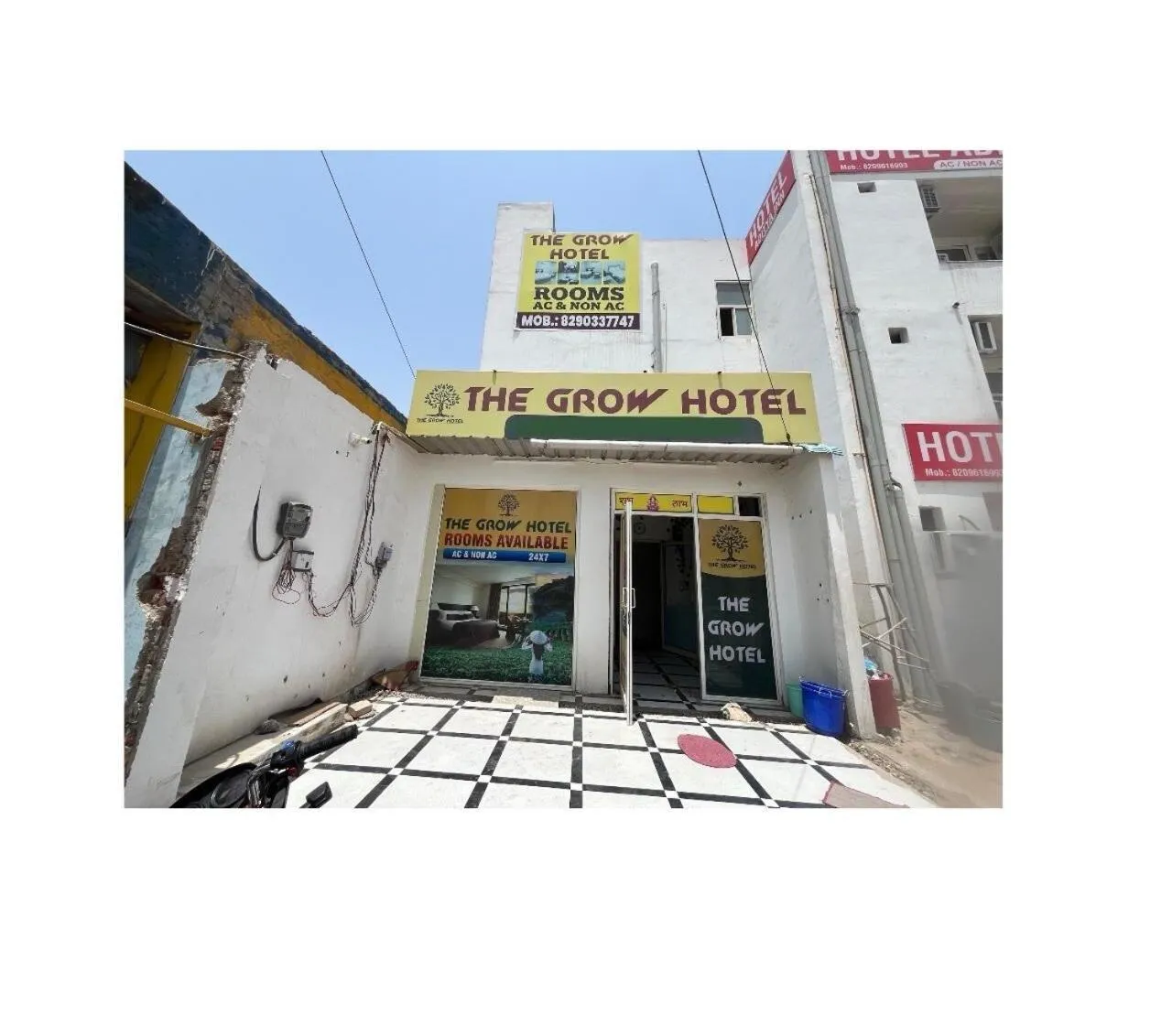 Facade/entrance in Hotel O The Grow Hotel Kanakpura Railway Station