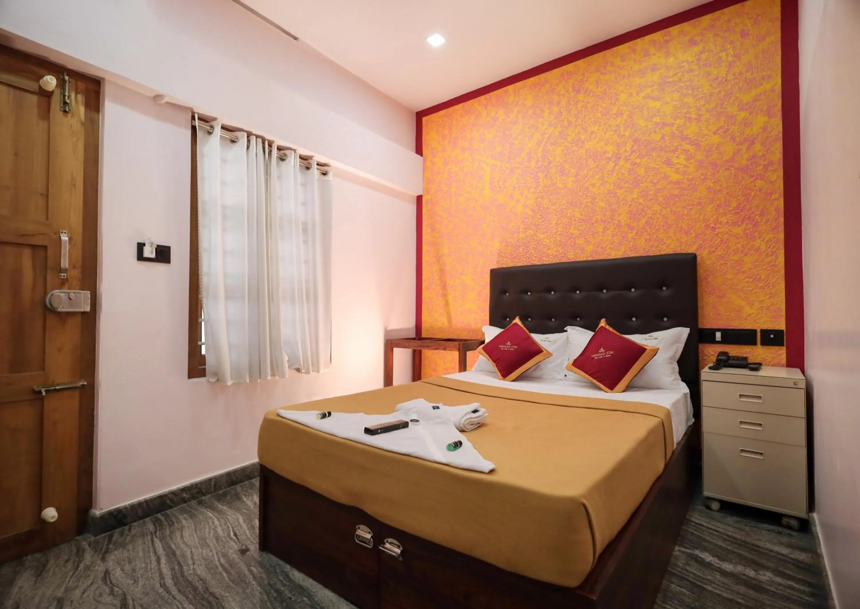 Bed in Hotel Wayanad Stay