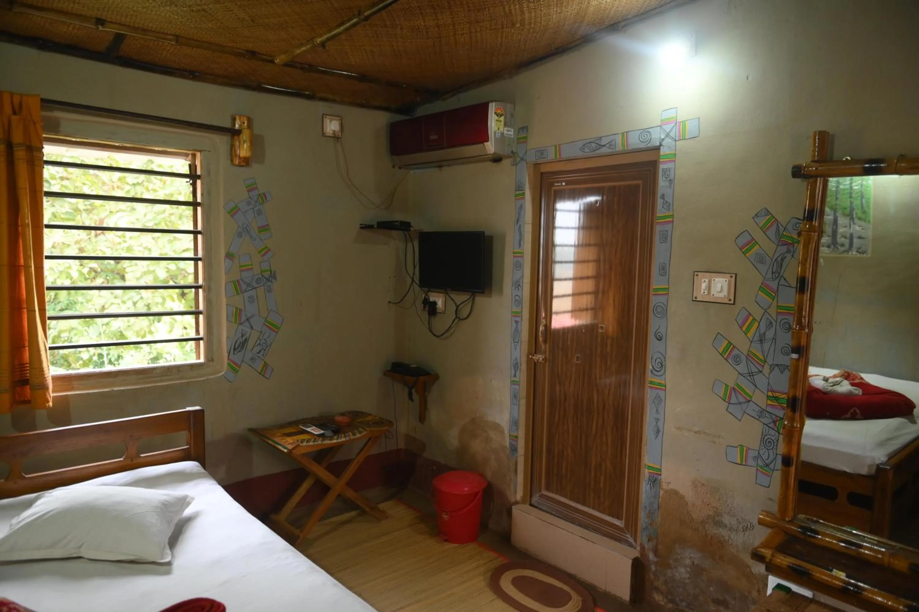 Bed in Ram Shyam Village Resort