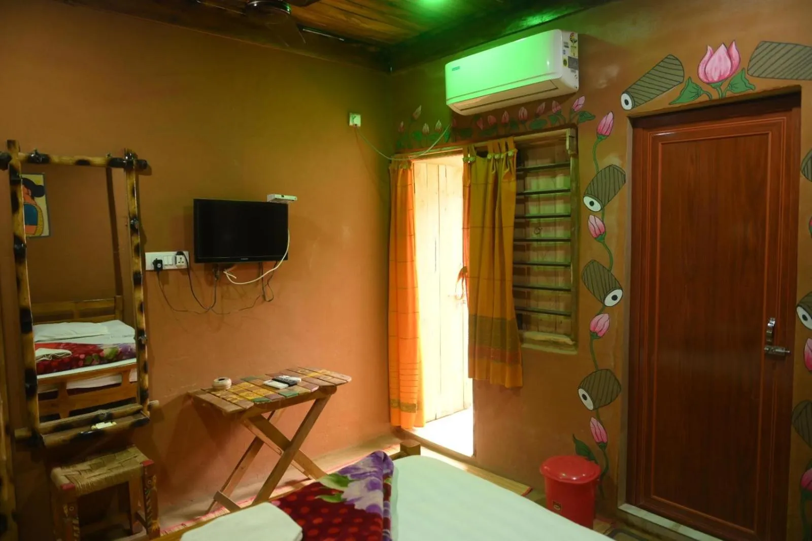 Bed in Ram Shyam Village Resort