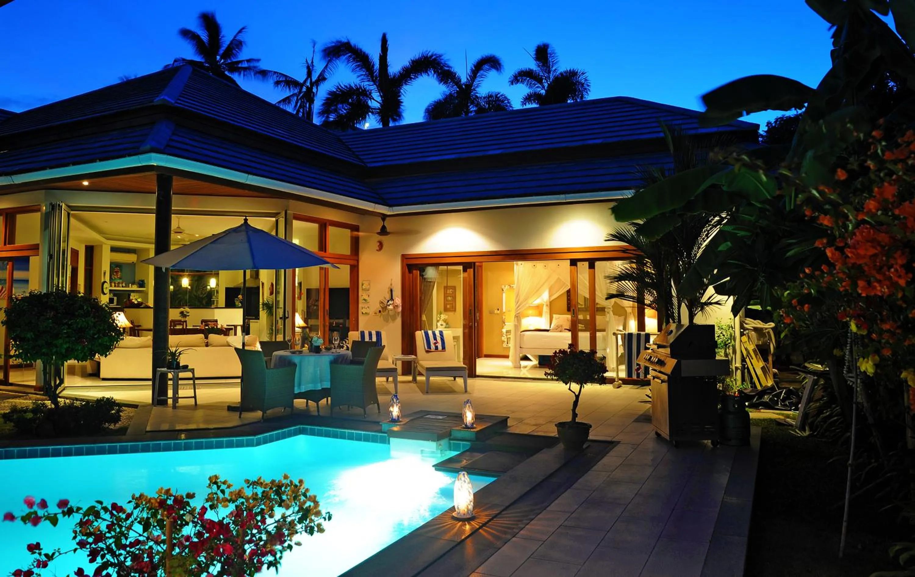 Night in Samui Blu, villa with private pool