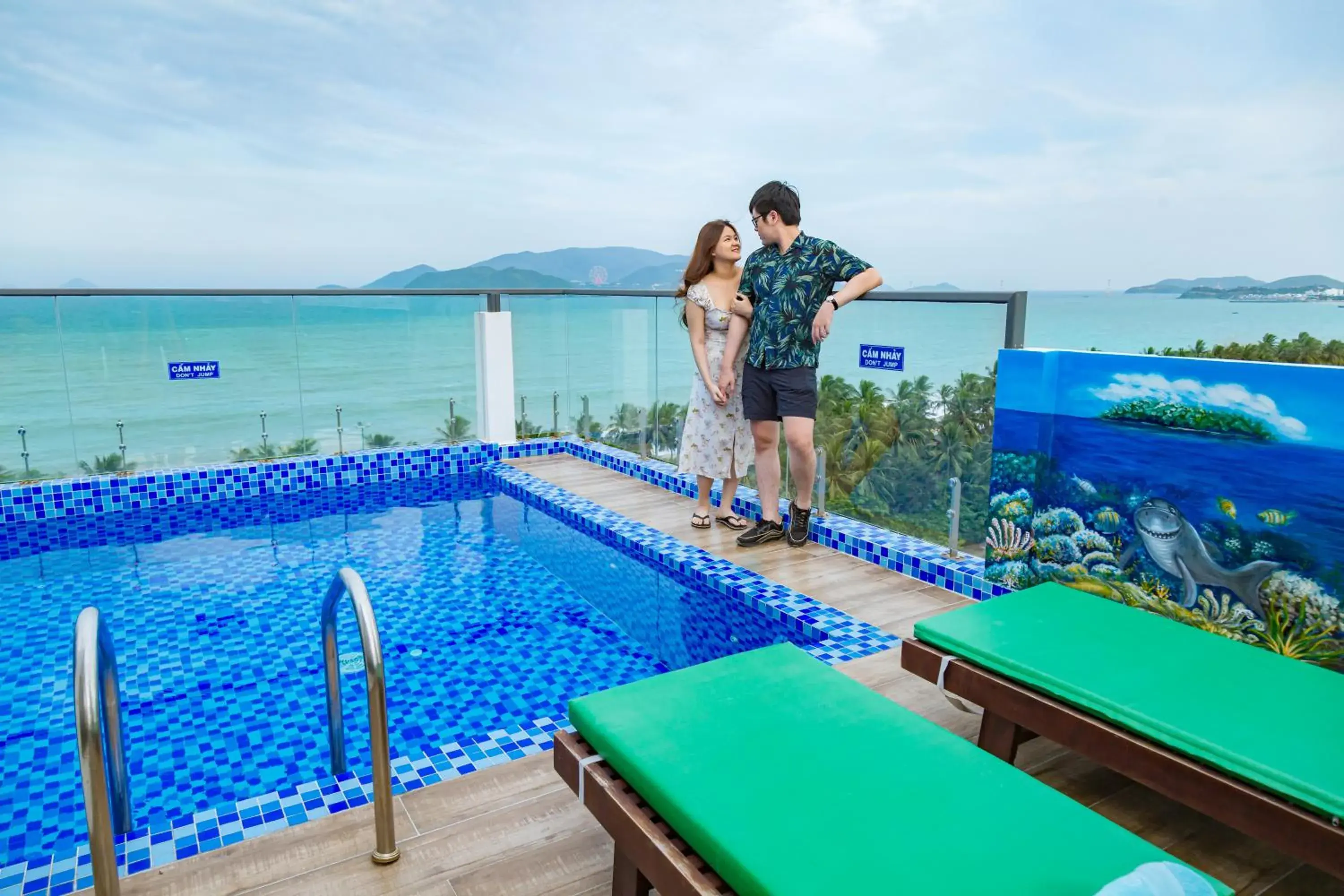 Pool view in Azura Gold Hotel & Apartment Pool view in Azura Gold Hotel & Apartment