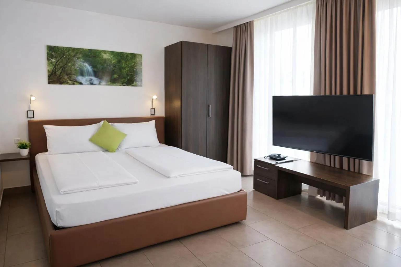 Bed in Bayer's Boardinghouse und Hotel