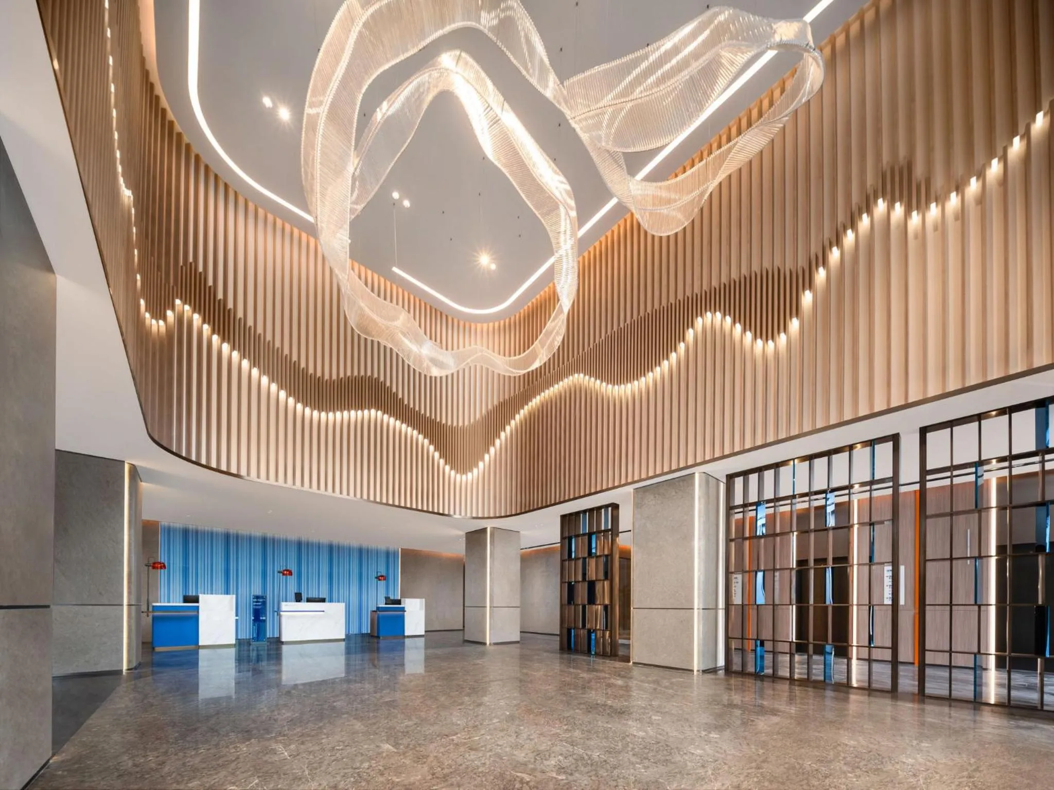 Property building in Holiday Inn Express Nanjing Jiangbei Wonhall Mall