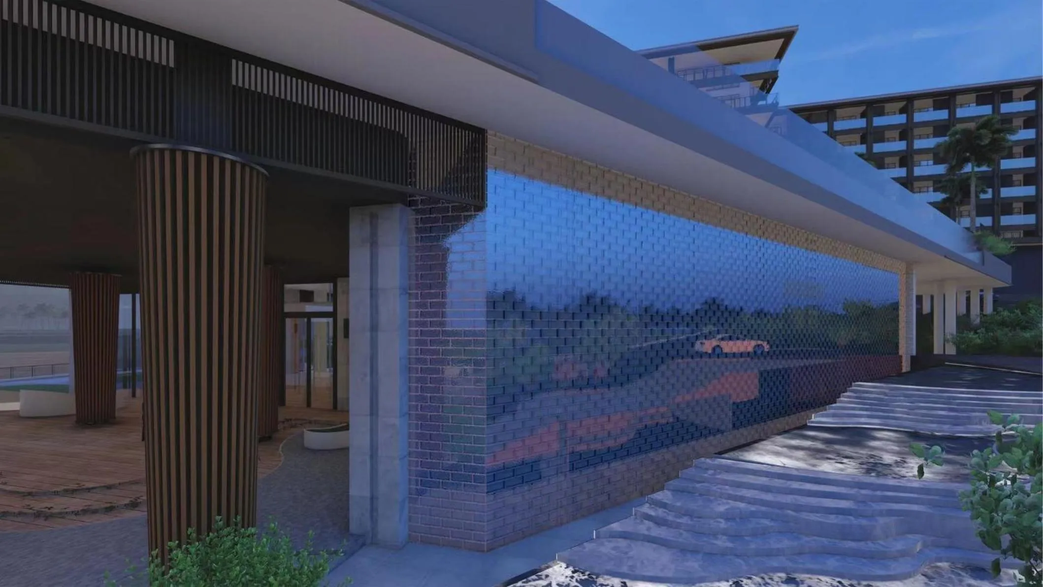 Property building in HUALUXE Sanya Yalong Bay Resort