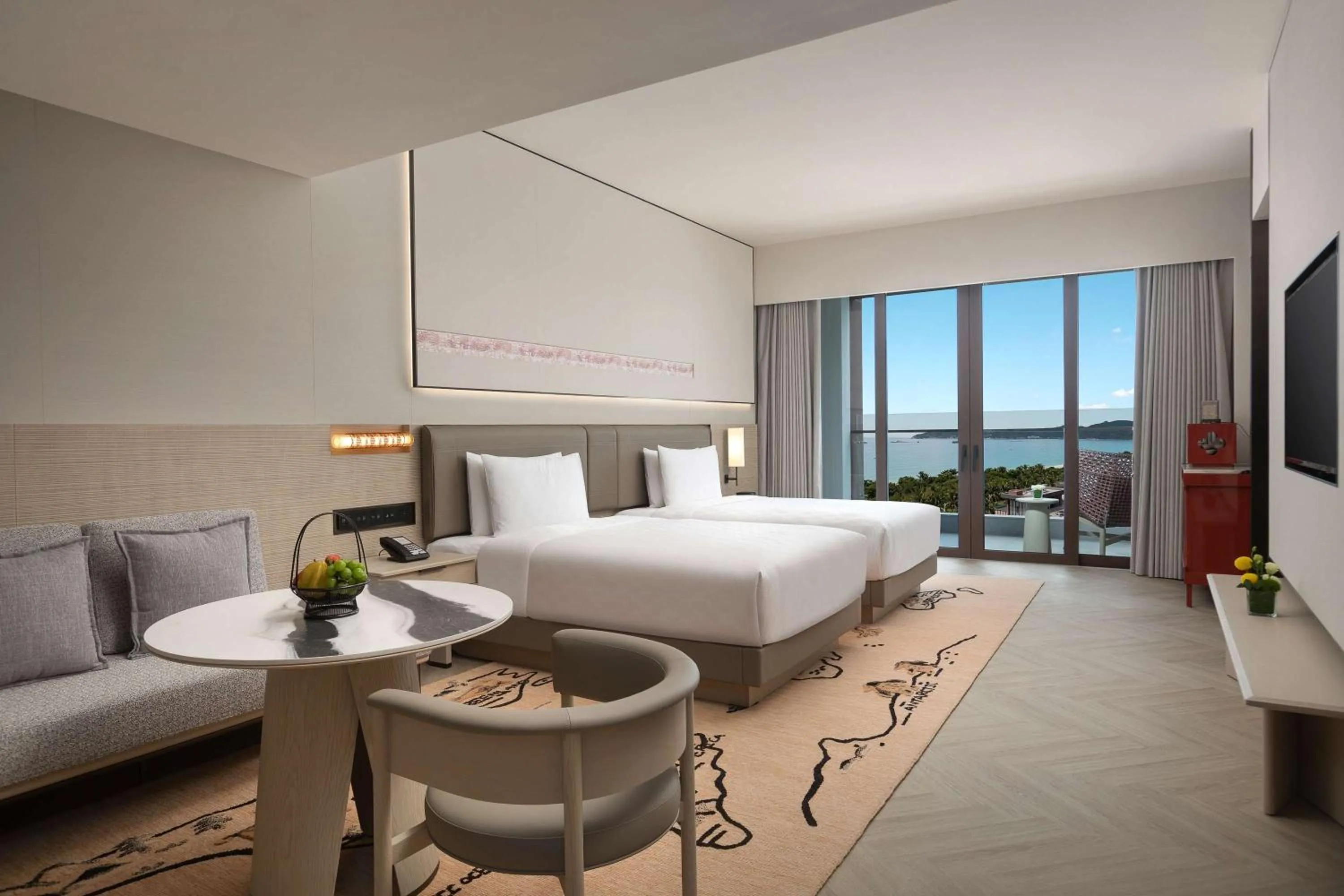 Photo of the whole room, Bed in HUALUXE Sanya Yalong Bay Resort