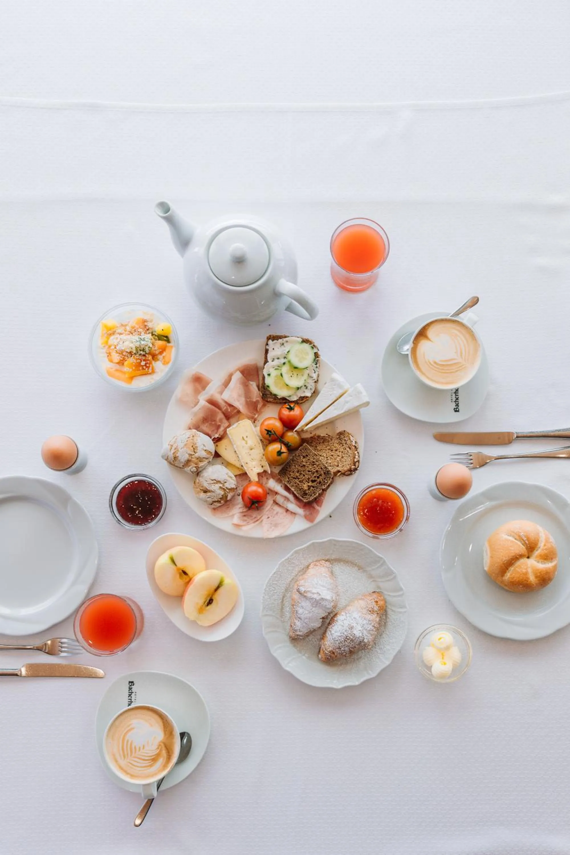 Continental breakfast in Hotel Bacherhof