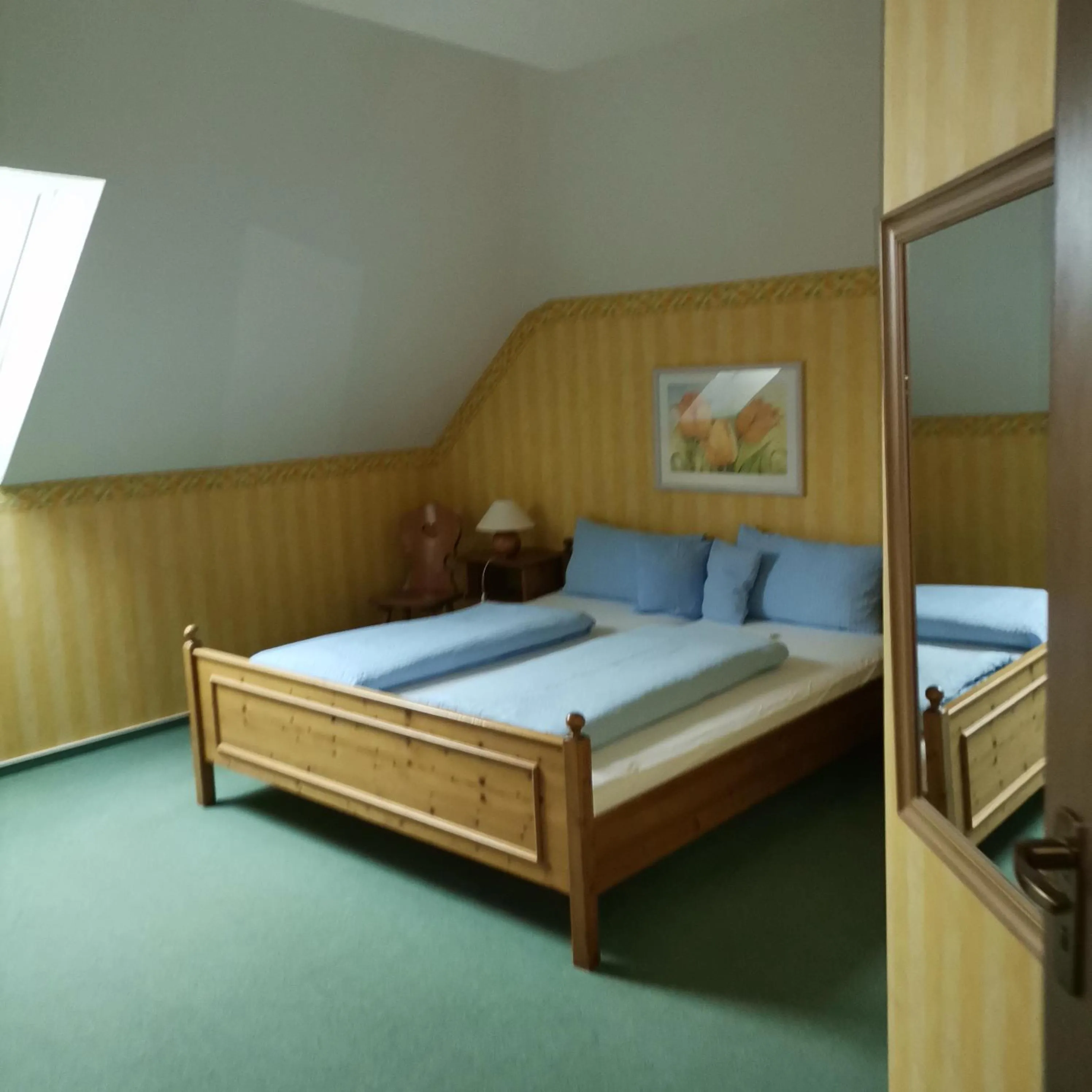 Bed in Ferienwohnungen Kupferkanne