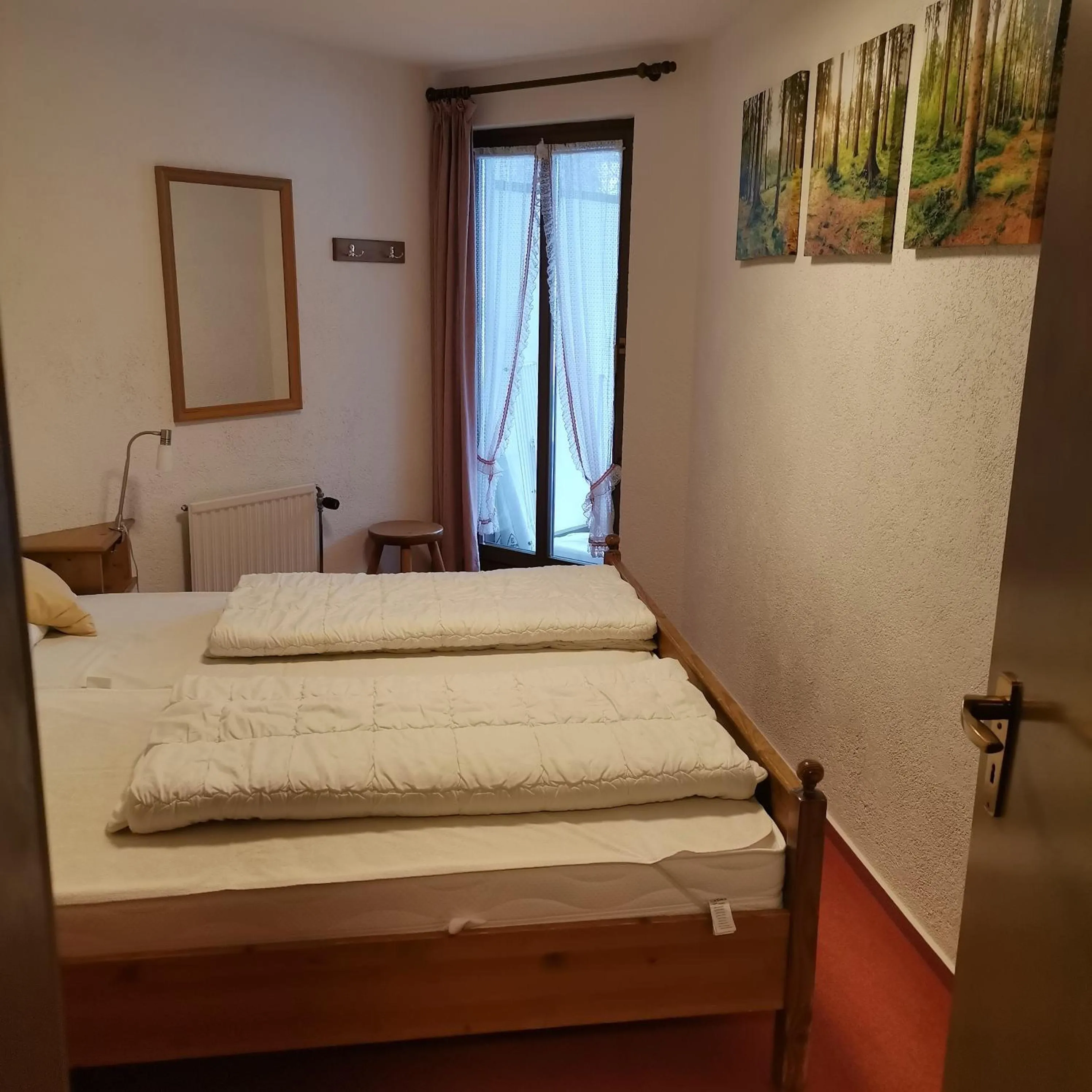 Bed in Ferienwohnungen Kupferkanne