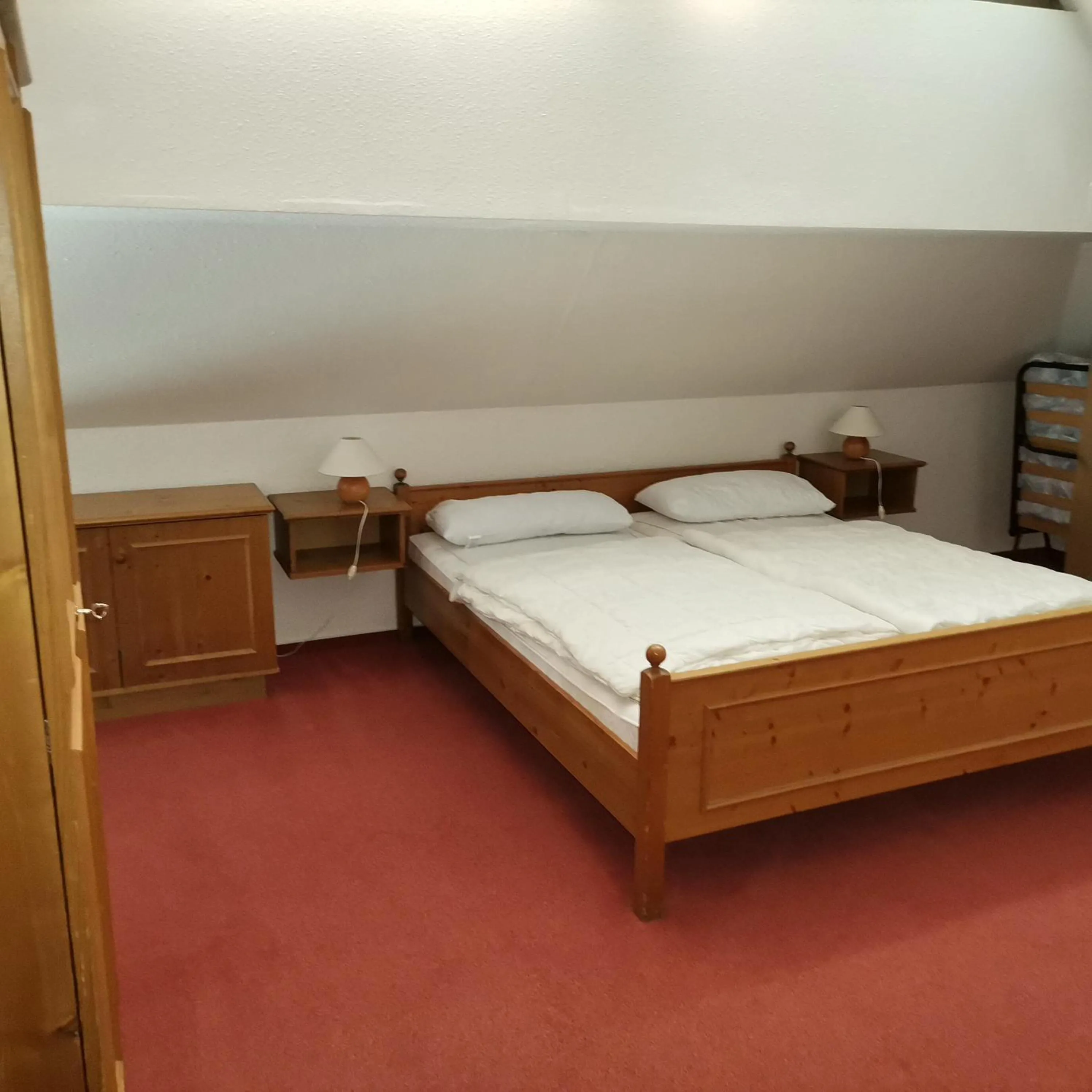 Bed in Ferienwohnungen Kupferkanne
