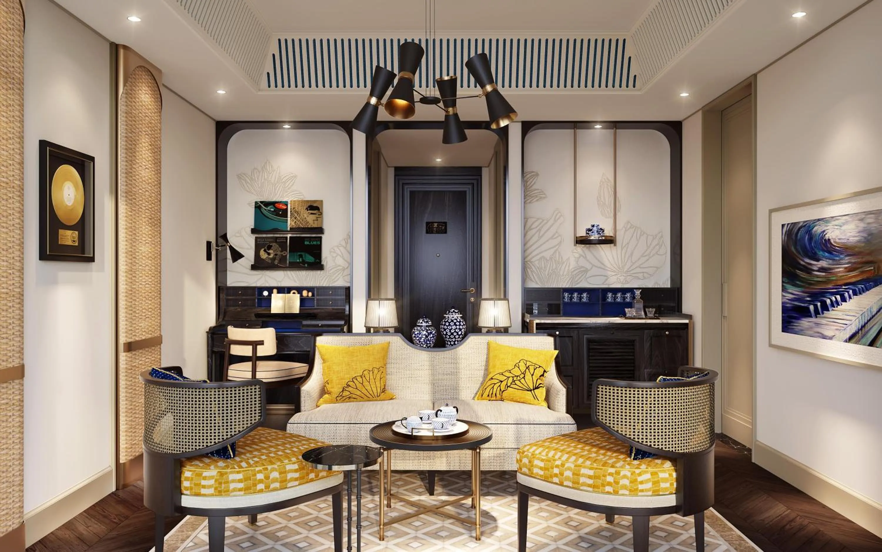 Living room in La Festa Phu Quoc, Curio Collection By Hilton