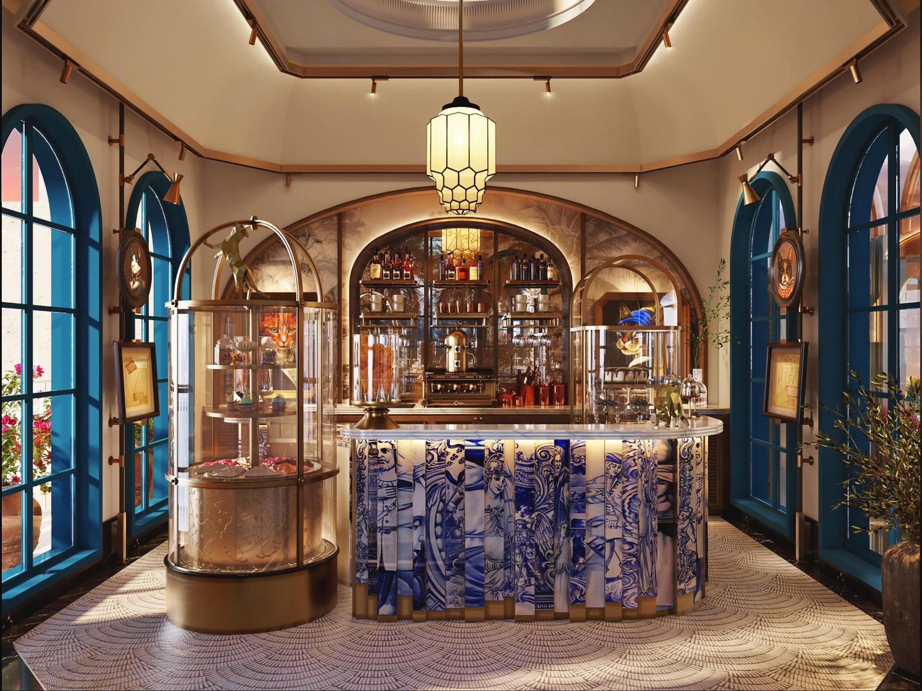 Lounge or bar in La Festa Phu Quoc, Curio Collection By Hilton