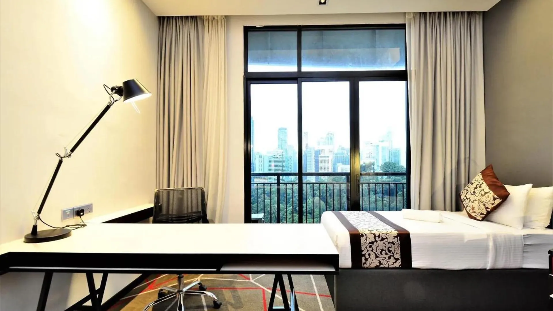 Bed in Red M101 by Oak Tree