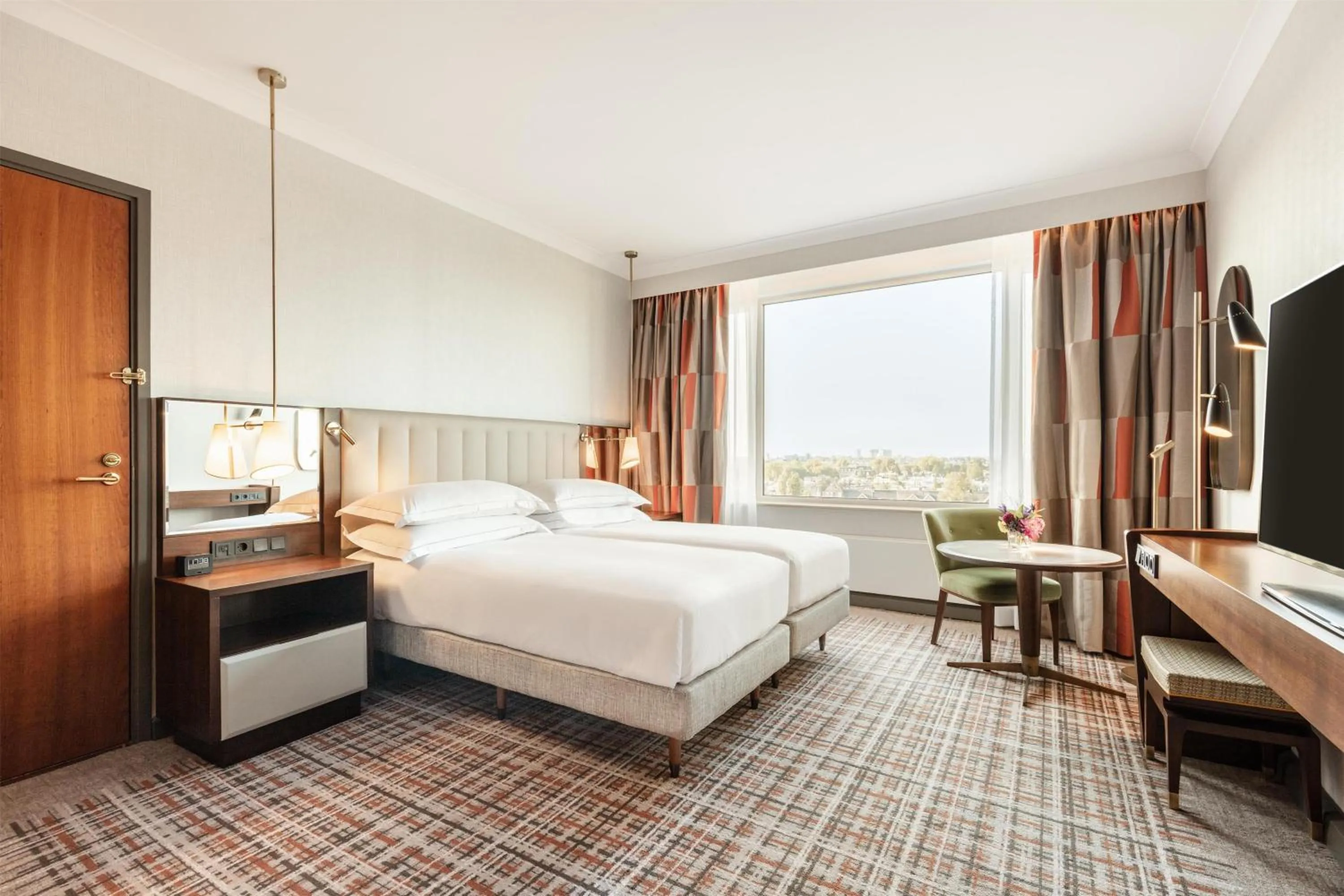 Bed in Hilton Amsterdam