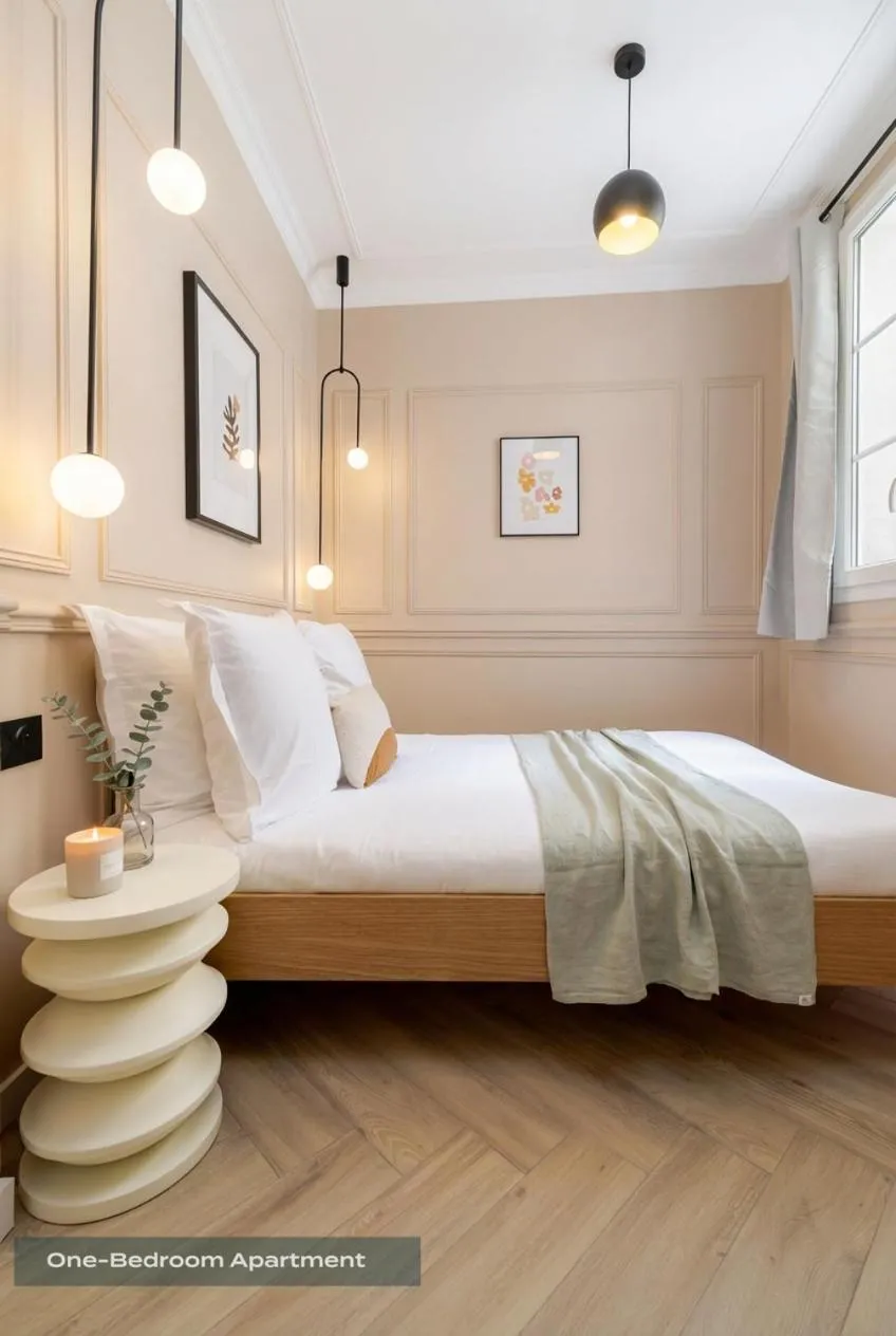 Bed in PoeticStay - Louvre