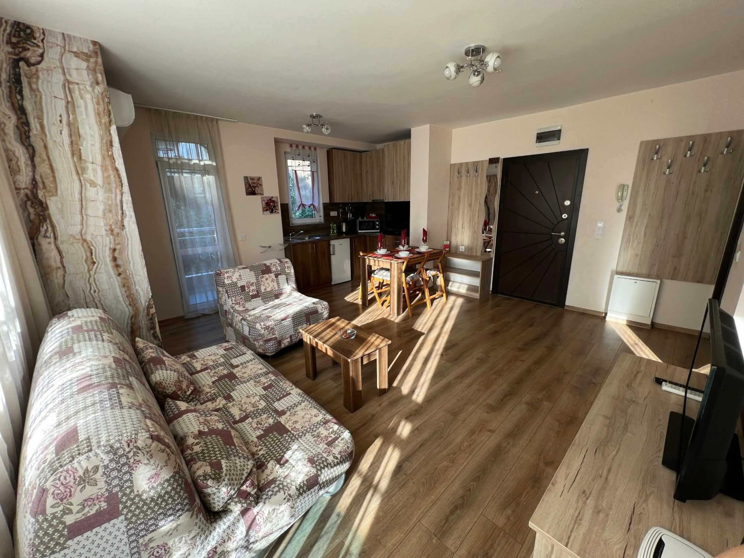 Kitchen or kitchenette in APARTHOTEL VICTORY SOFIA