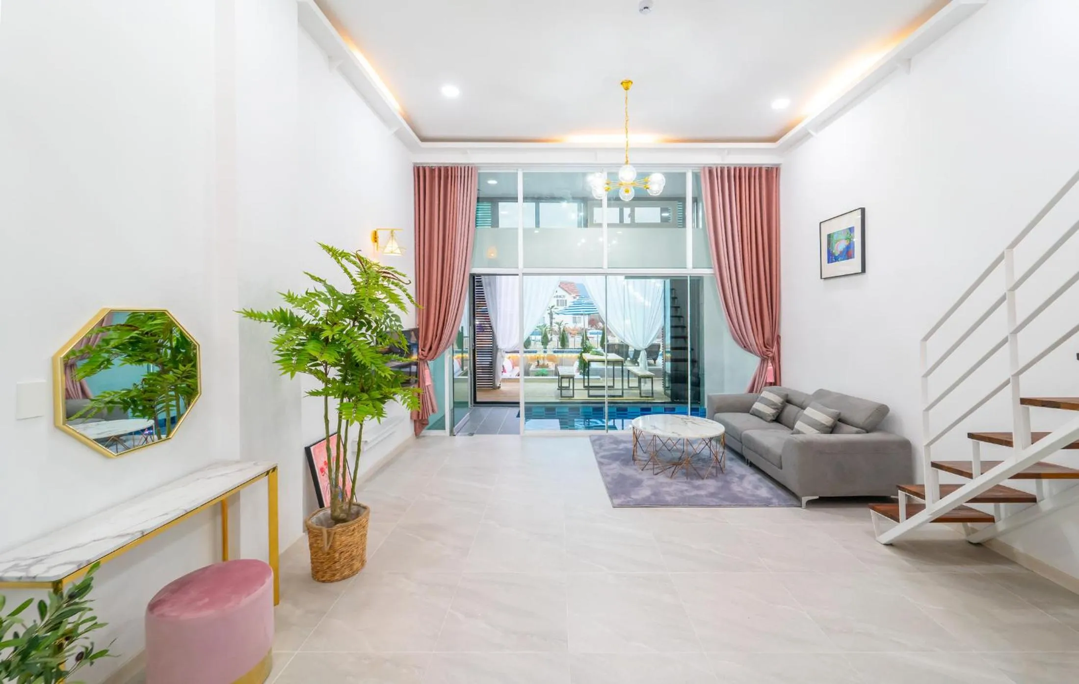 Living room in Patio Pool Villa