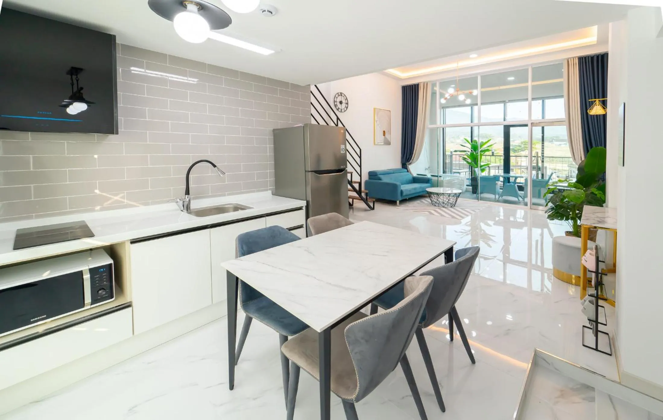 Kitchen or kitchenette in Patio Pool Villa