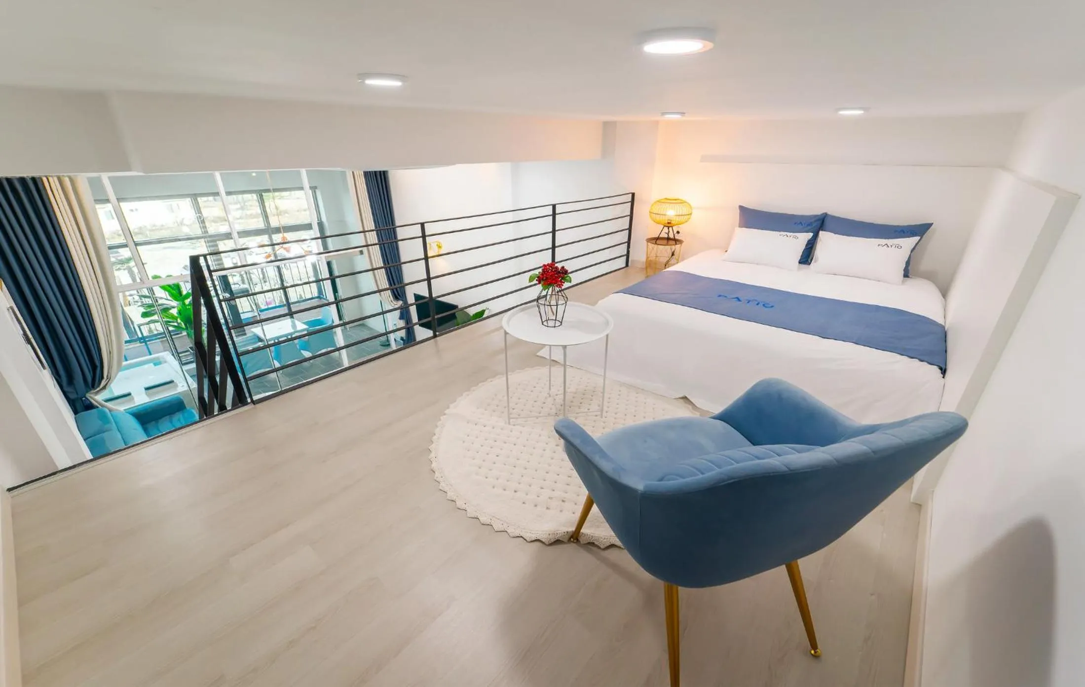 Bed in Patio Pool Villa