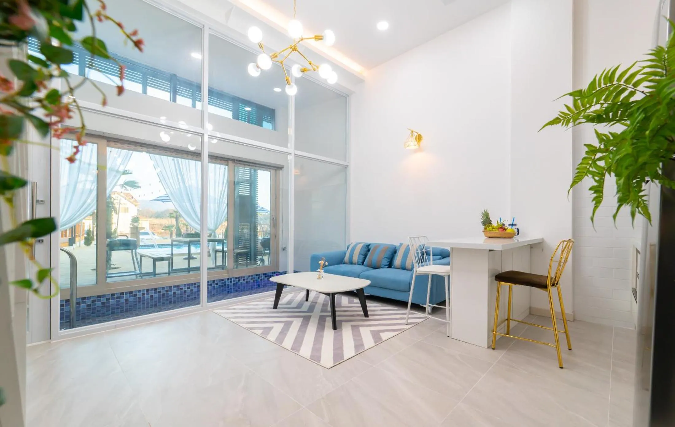 Living room in Patio Pool Villa