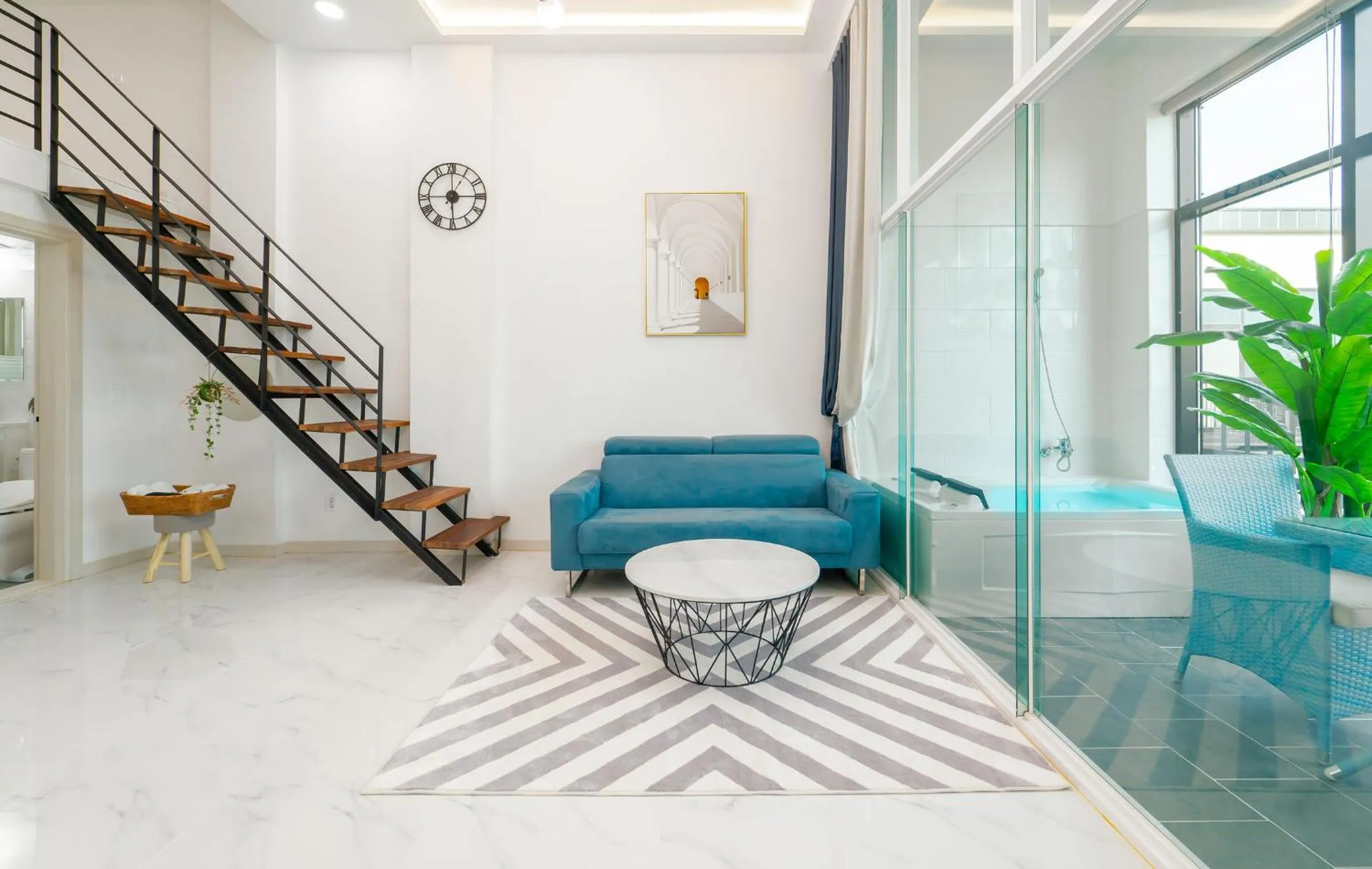 Seating area in Patio Pool Villa