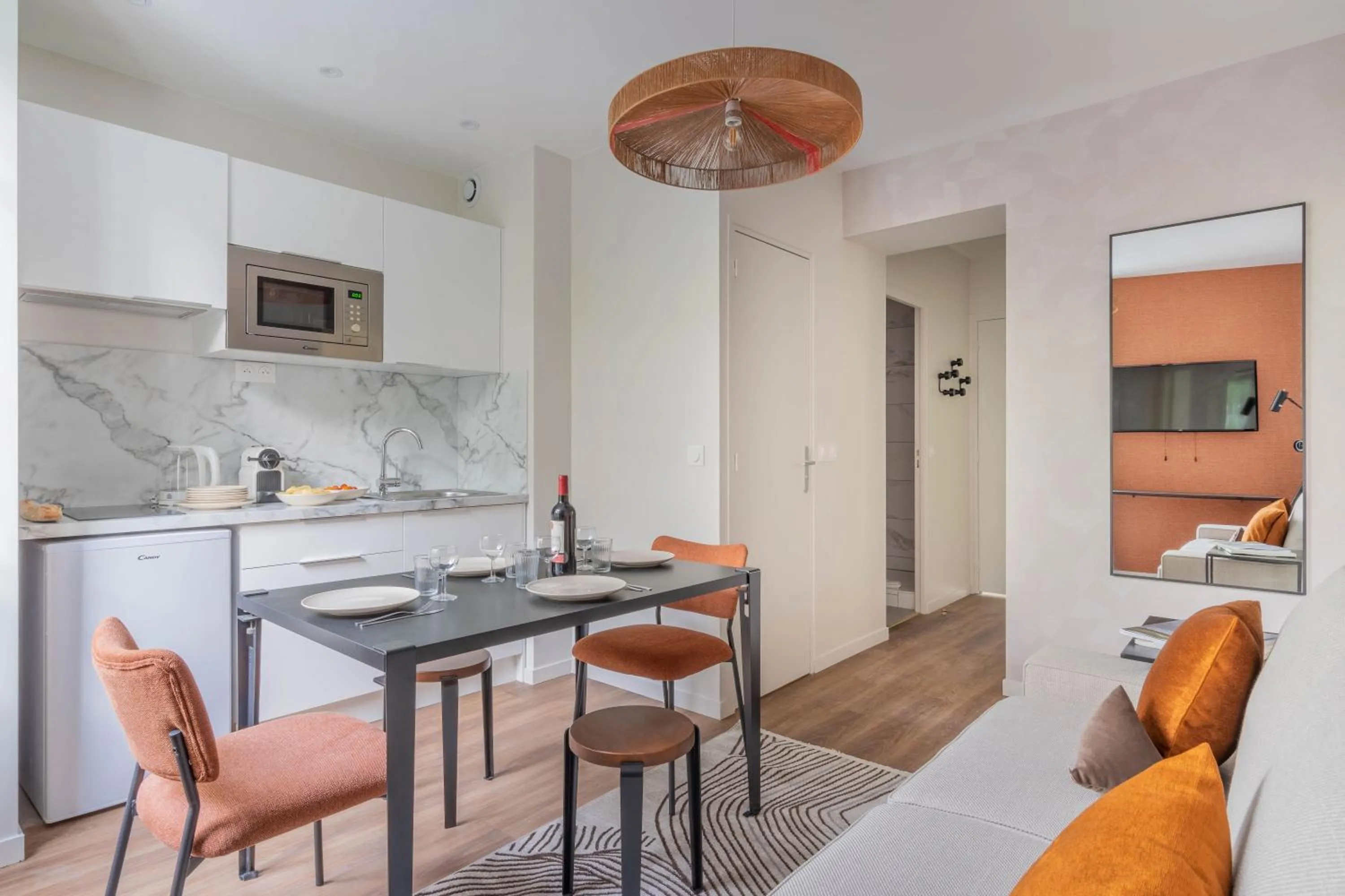 Kitchen or kitchenette in Résidence Le Belleville