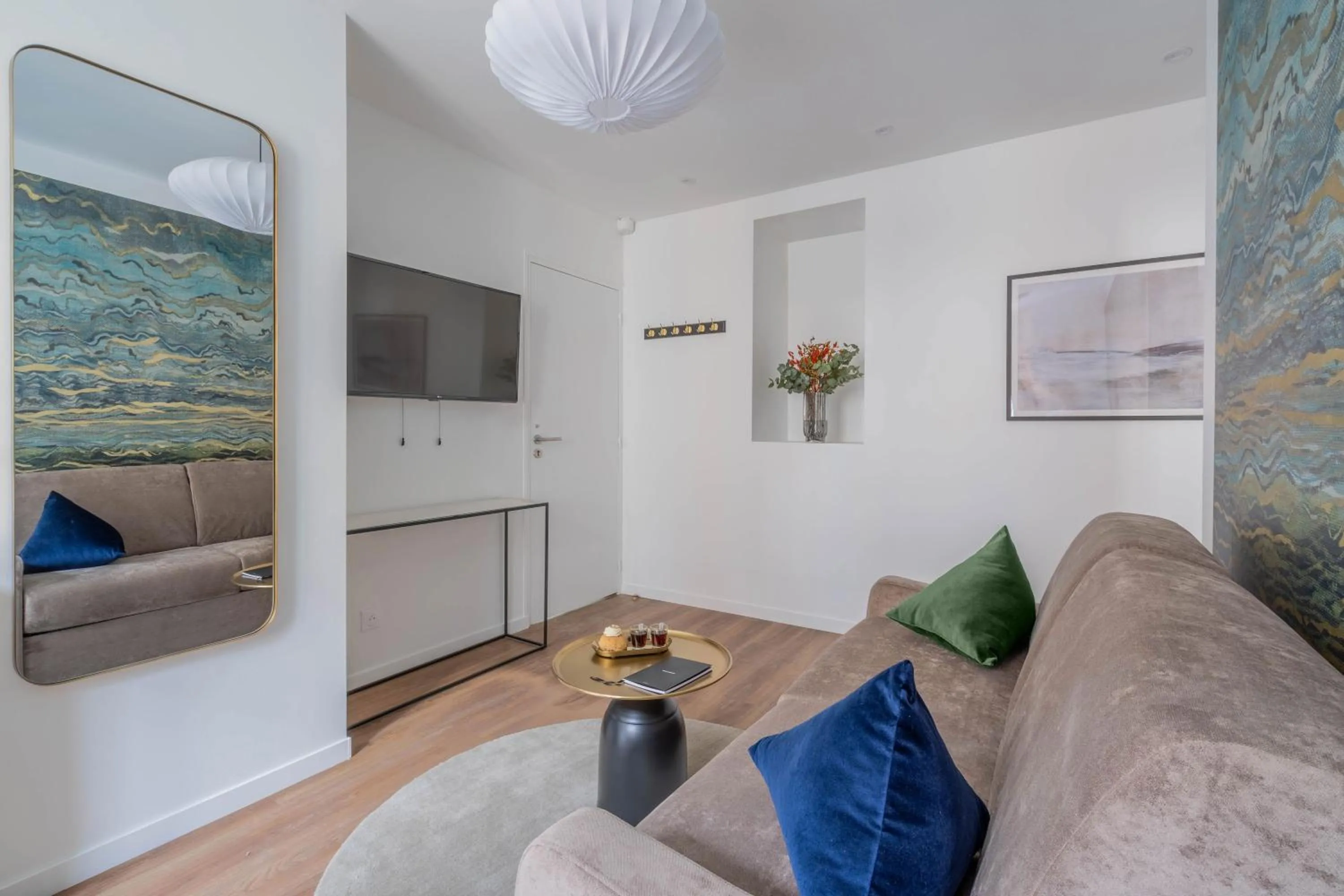 Living room in Résidence Le Belleville