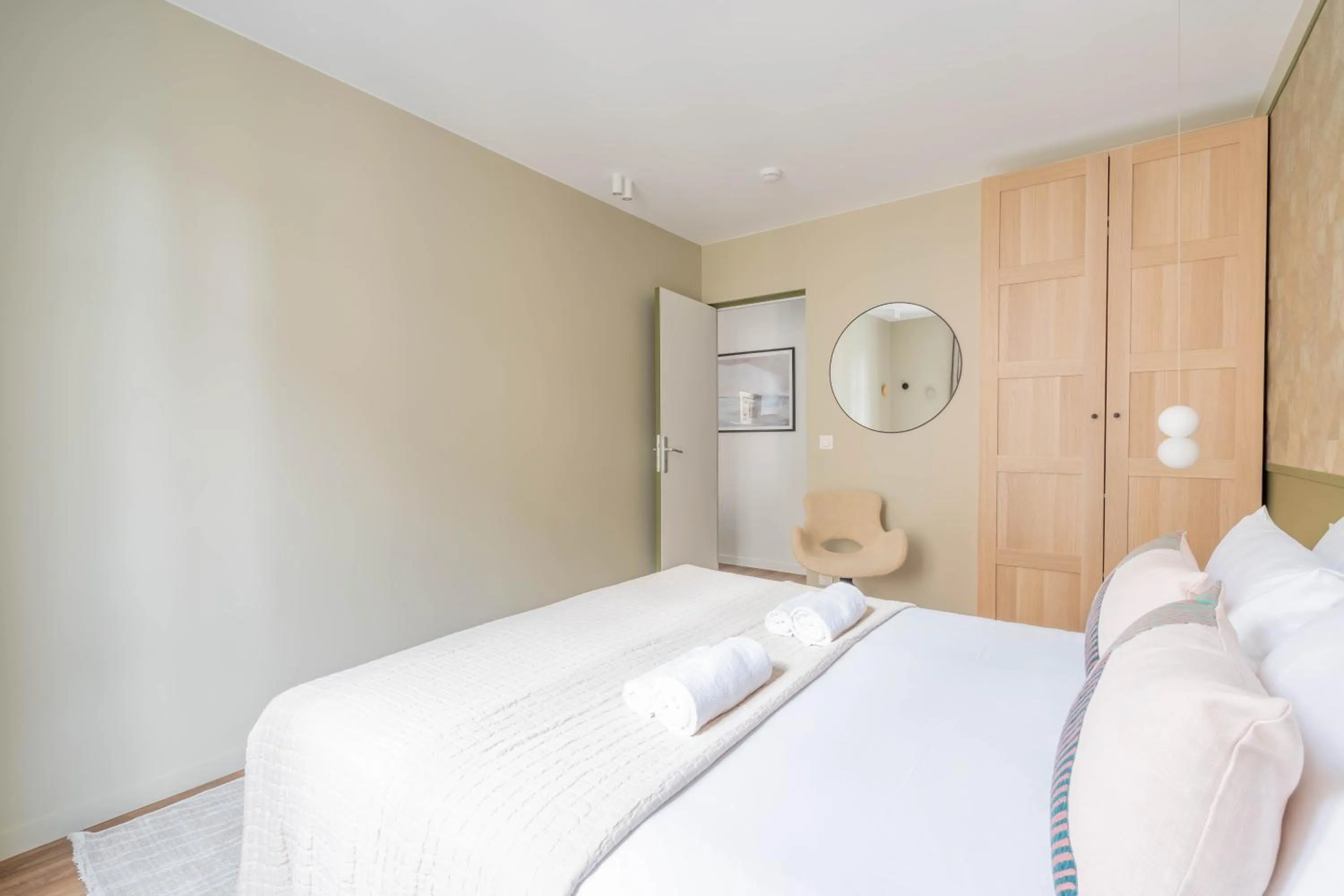 Bedroom, Bed in Résidence Le Belleville