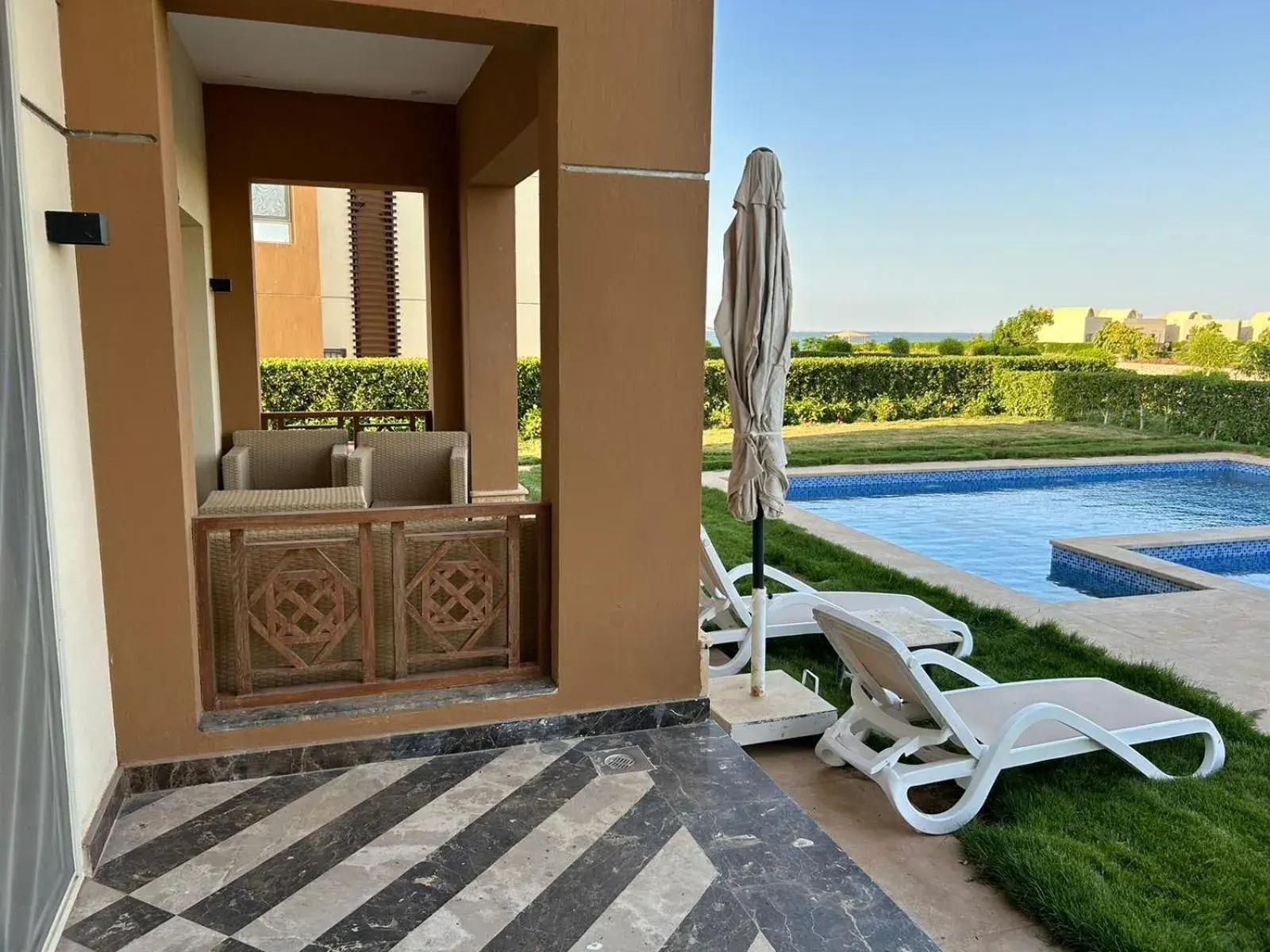 Pool view in Azal Lagoons Resort Abu Simbel Pool view in Azal Lagoons Resort Abu Simbel