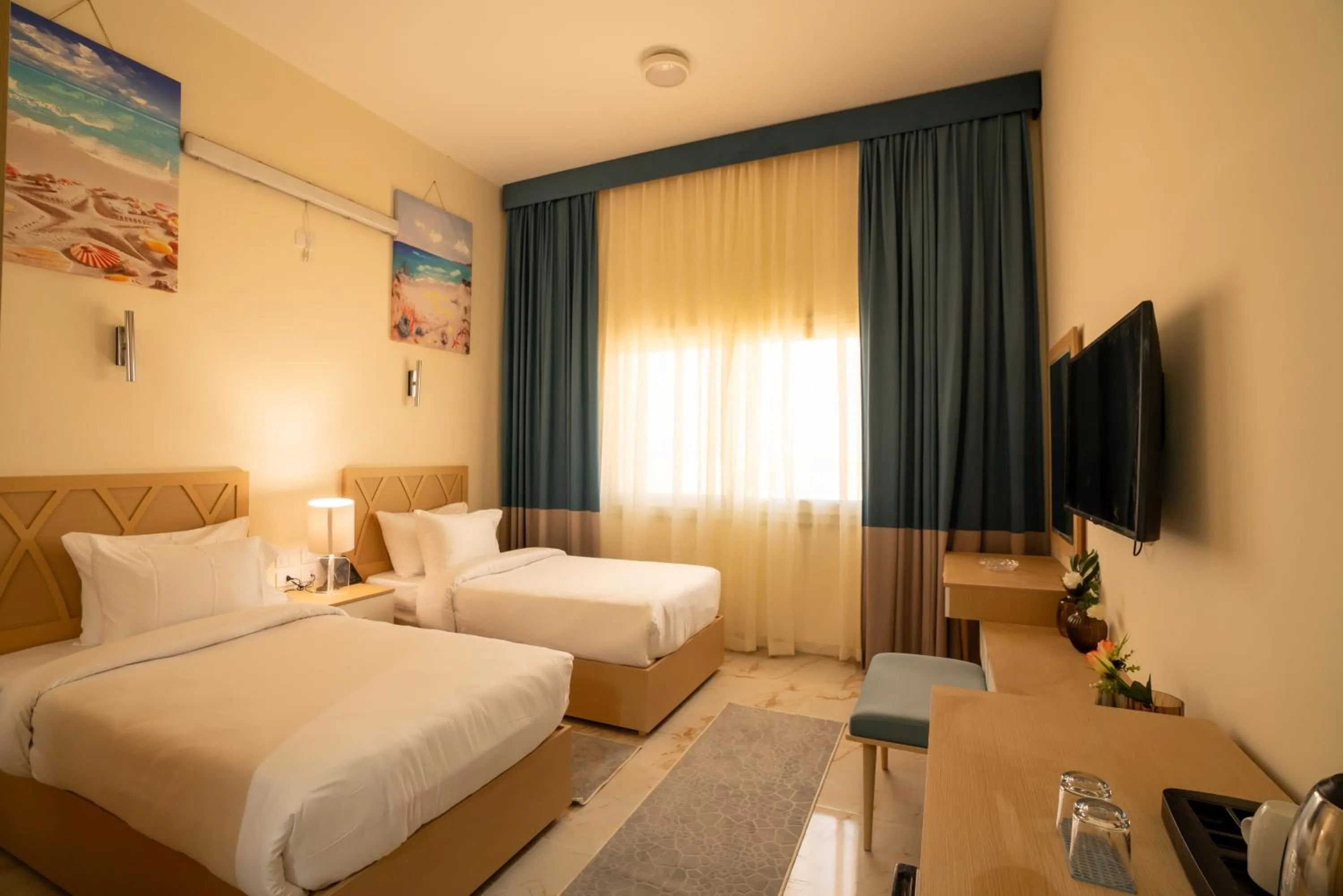 Photo of the whole room, Bed in Azal Lagoons Resort Abu Simbel